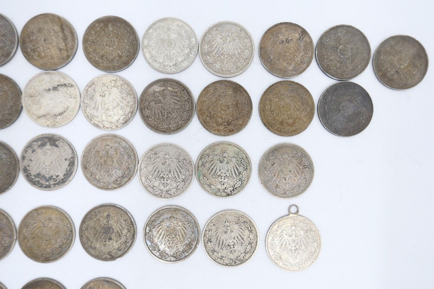 52x 1/2 Mark Jäger 16 / J.16 Silber 1905-1919 A D E F G ss-stg - Antikhandel-Stuttgart