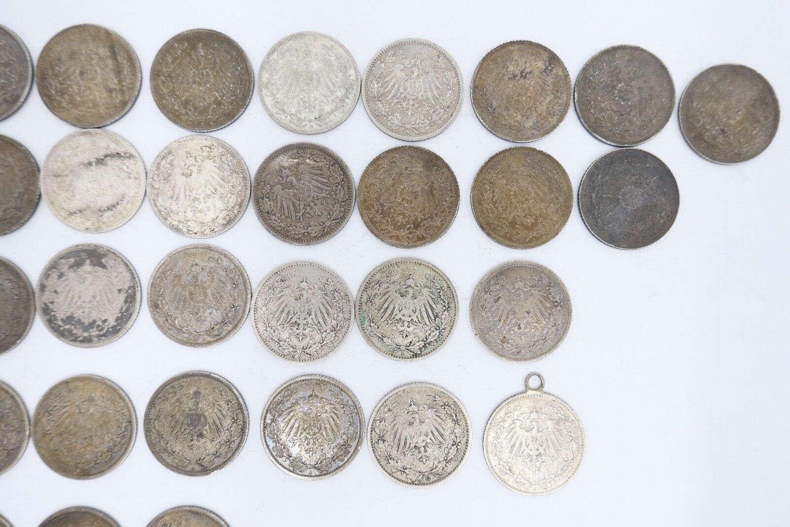 52x 1/2 Mark Jäger 16 / J.16 Silber 1905-1919 A D E F G ss-stg - Antikhandel-Stuttgart