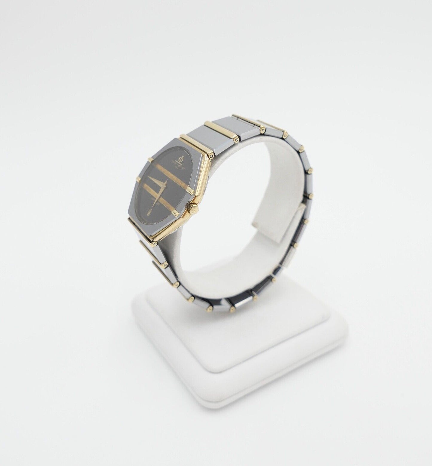 Baume & Mercier 32mm Avant-Garde 5138038 1830 Gold / Wolfram Herren Uhr 18K 80er - Antikhandel-Stuttgart