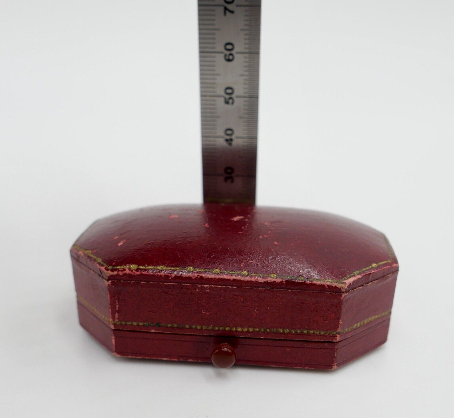 Altes Schmuck Etui / Schatulle Ring Brosche 1910-20er Jahre KARL JOCK Karlsruhe - Antikhandel-Stuttgart