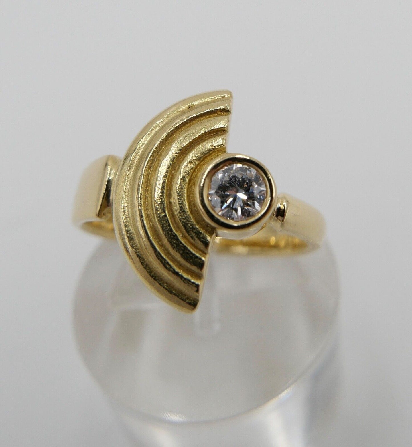 Ring 750 18K Gold Brillant 0,20 Ct ( aus einem Set ) Größe 55 - Antikhandel-Stuttgart