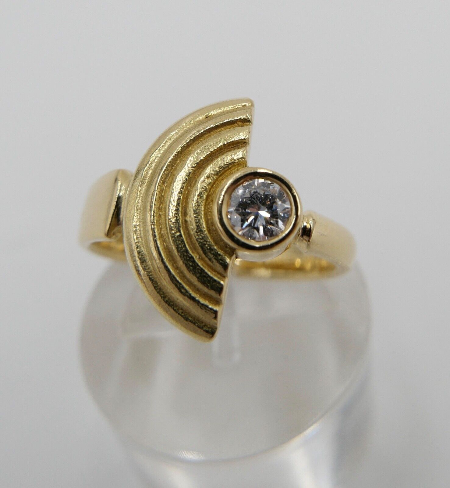 Ring 750 18K Gold Brillant 0,20 Ct ( aus einem Set ) Größe 55 - Antikhandel-Stuttgart