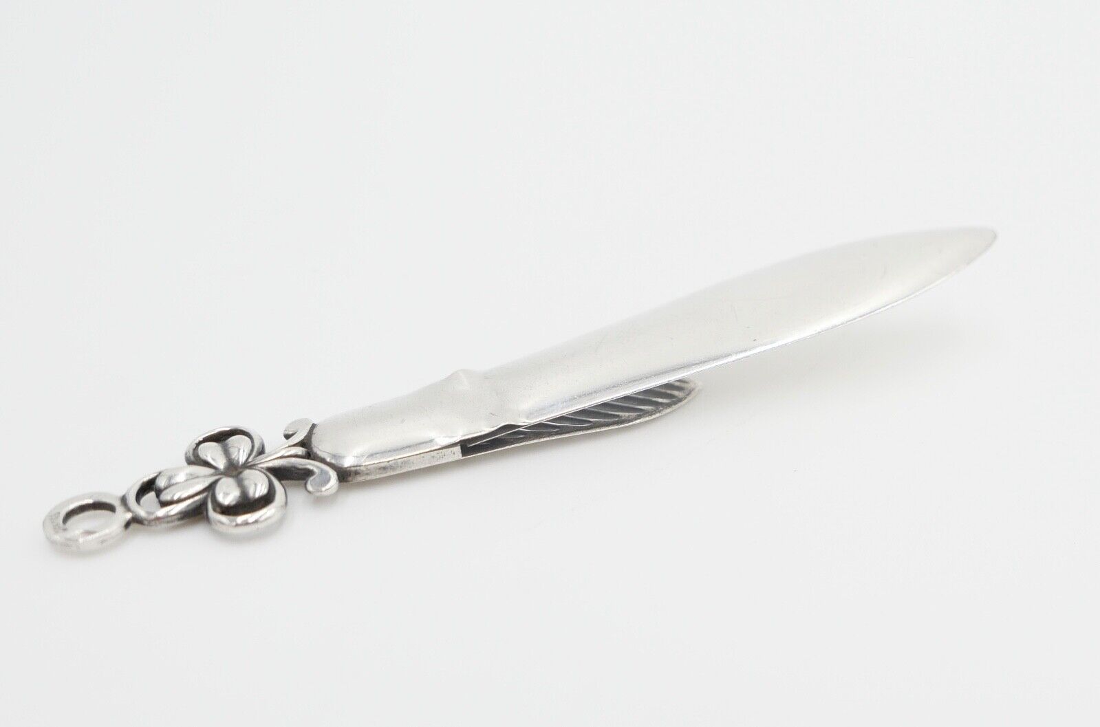 alter Brieföffner Krawatte Frankreich DEPOSE CM Silber Floral - Antikhandel-Stuttgart