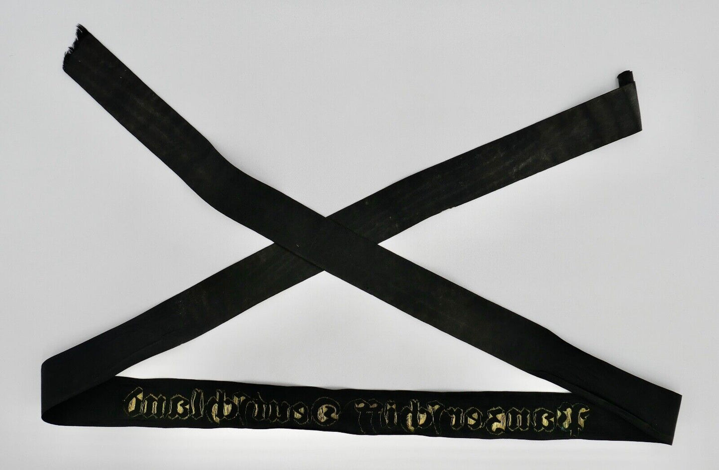 Mützenband " Panzerschiff Deutschland " Kriegsmarine WK WW Cap Tally Original - Antikhandel-Stuttgart