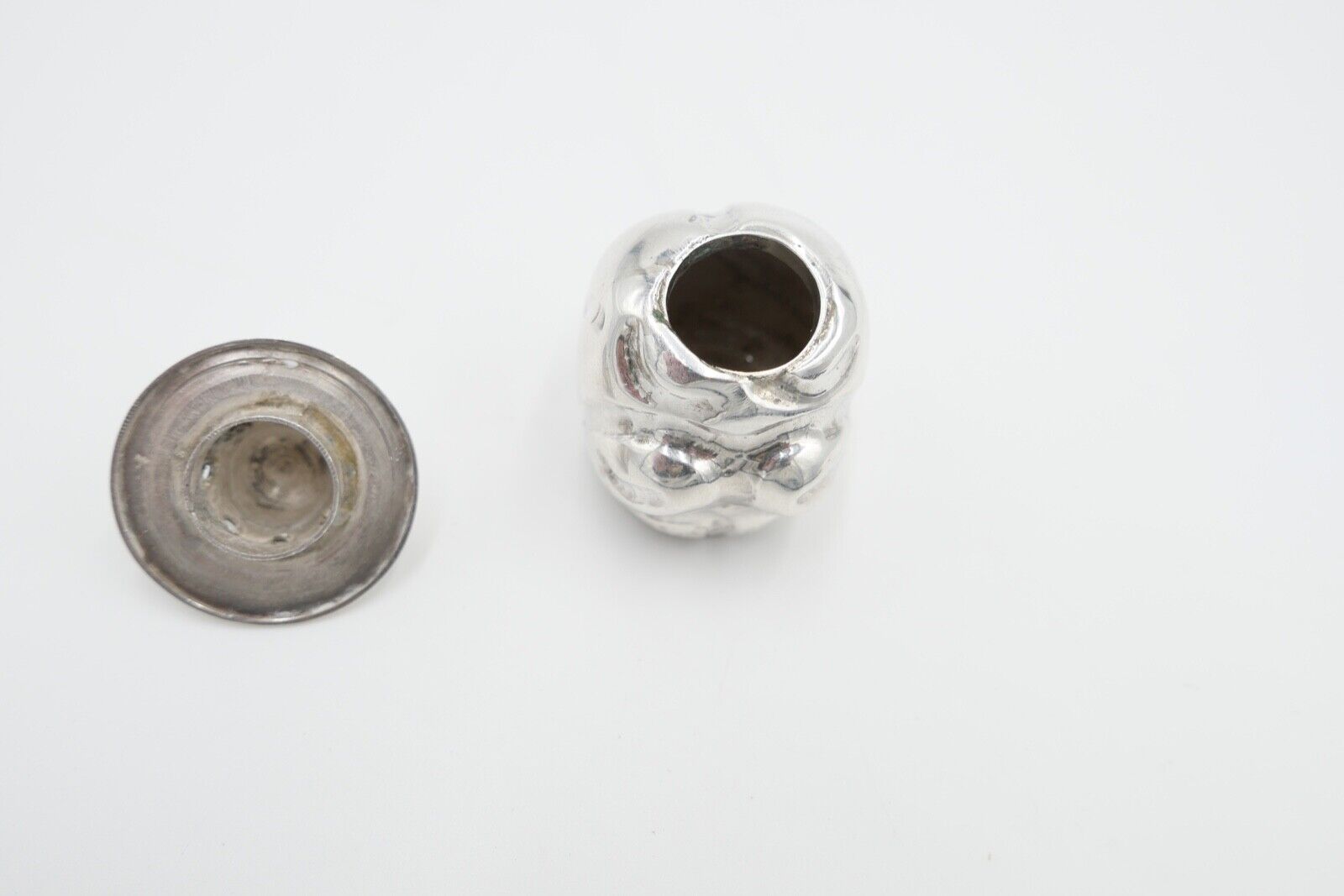 Mexico Silber Salz pfeffer Streuer Azteken - Antikhandel-Stuttgart