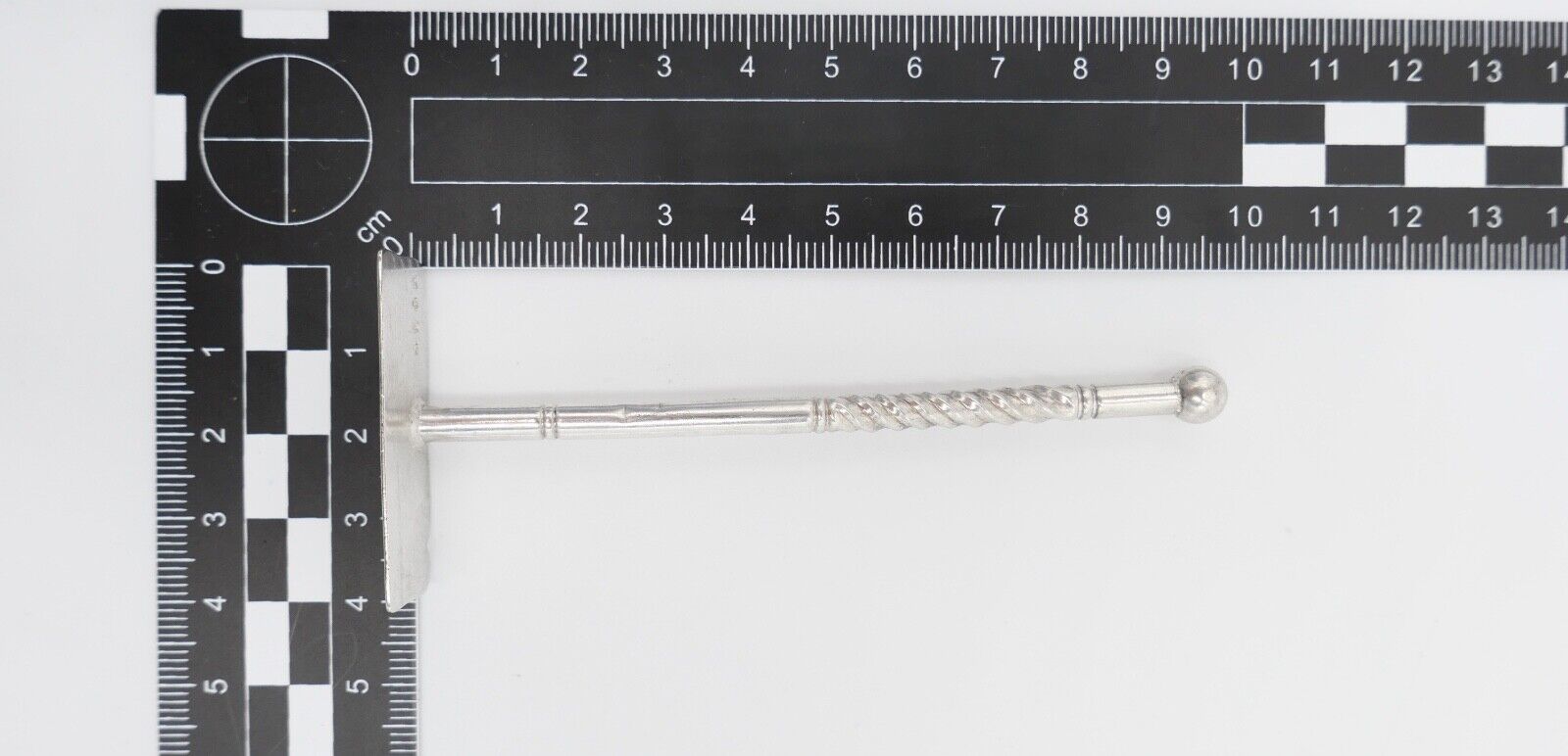 antiker Breischieber Lutz & Weiß Pforzheim 800 Silber gedrechselter Griff - Antikhandel-Stuttgart