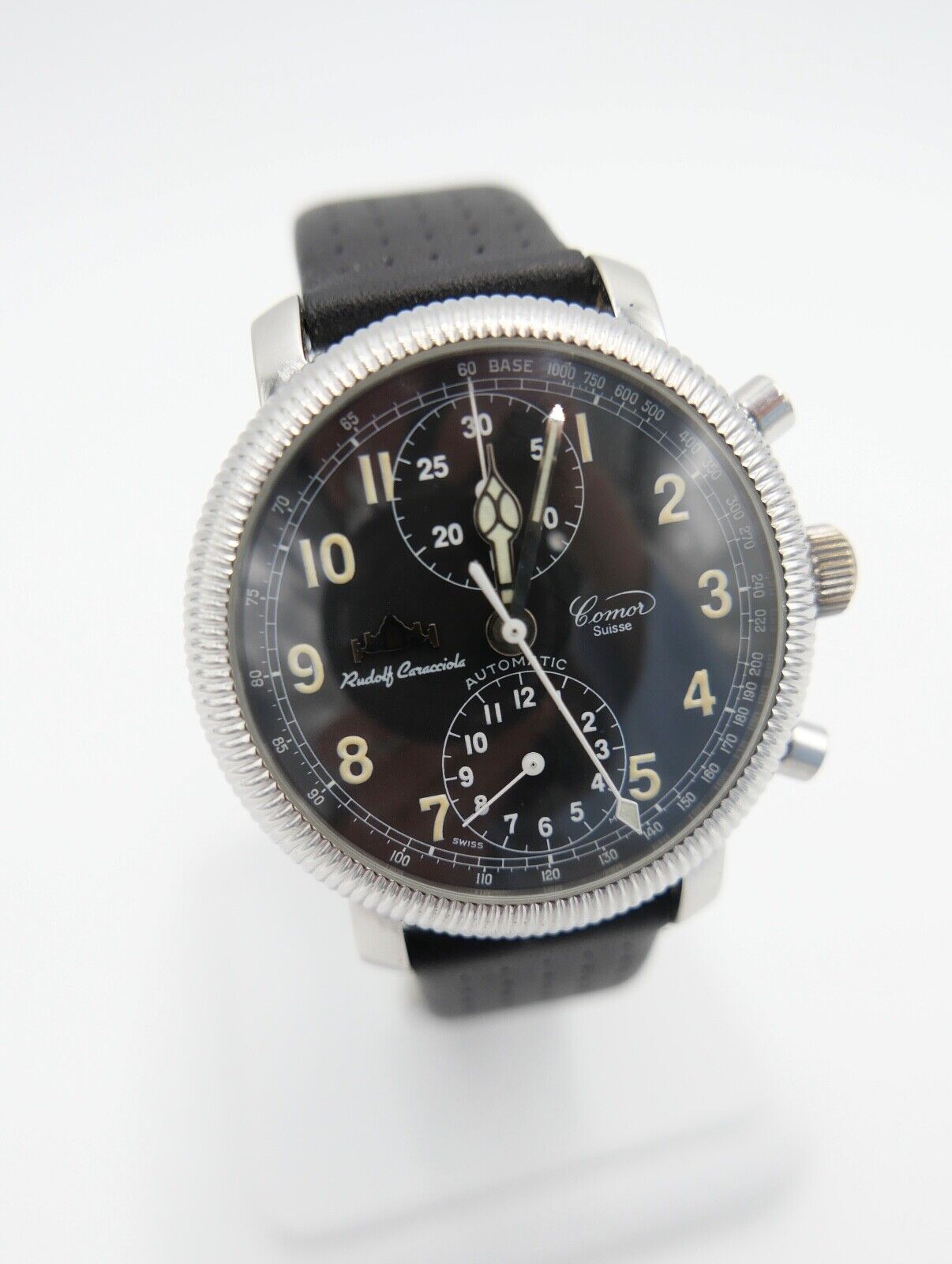 1990er Jahre COMOR limitierte Auflage Chronograph Rudolf Caracciola Cal. 7750 - Antikhandel-Stuttgart
