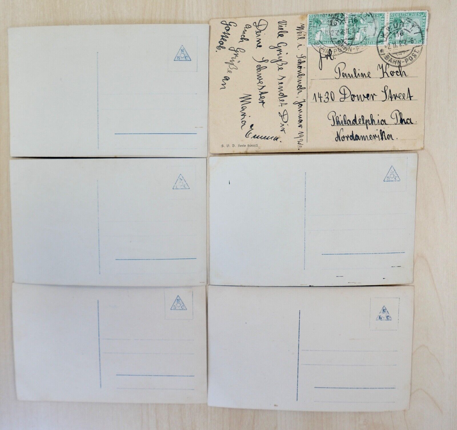 antike Ansichtskarten Postkarten Briefmarken TRAUER deutsches Reich - Antikhandel-Stuttgart