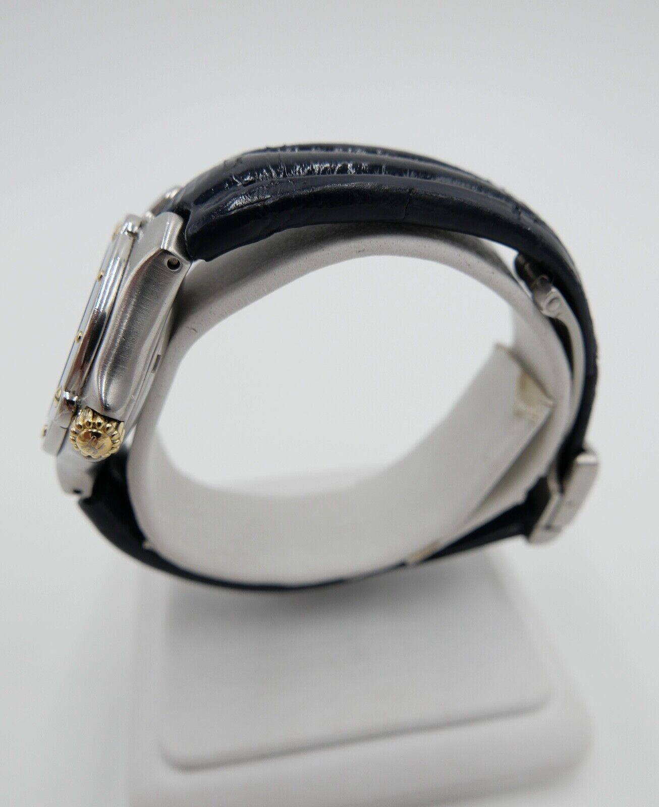 2000er EBEL SPORTWAVE QUARZ E6087621 blaues Lederband Damenuhr Ø 27mm - Antikhandel-Stuttgart