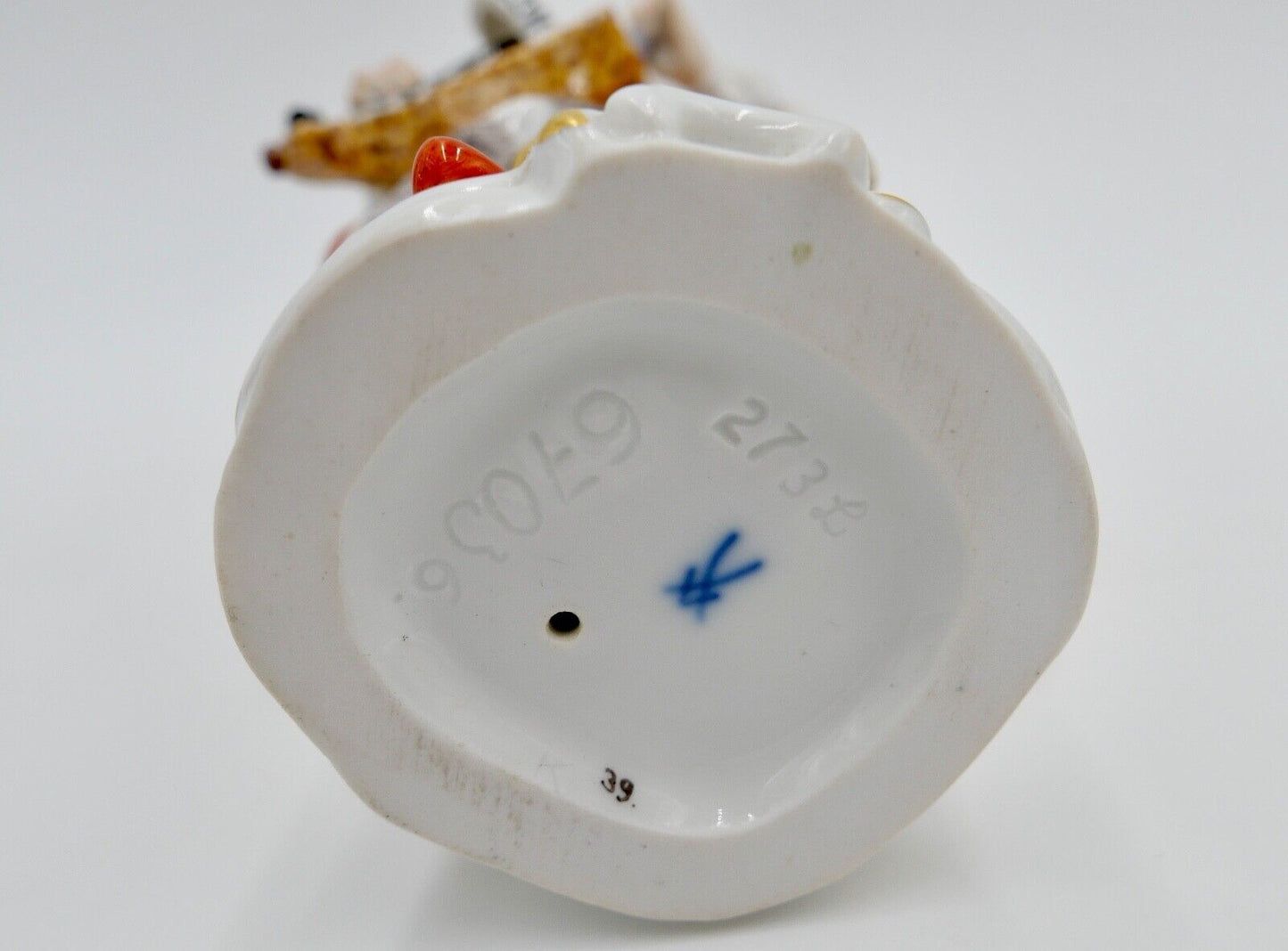 Meissen Figur 1. Wahl 17,5 cm Malabarin mit Drehleier 67036 1576 - Antikhandel-Stuttgart