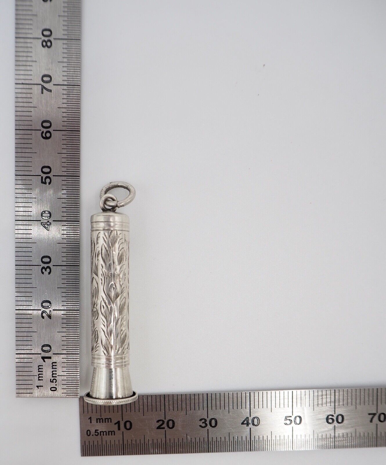 um 1900 antik WV&S William Vale & Sons Silber 925 Anhänger Halter Stift Zigarre - Antikhandel-Stuttgart