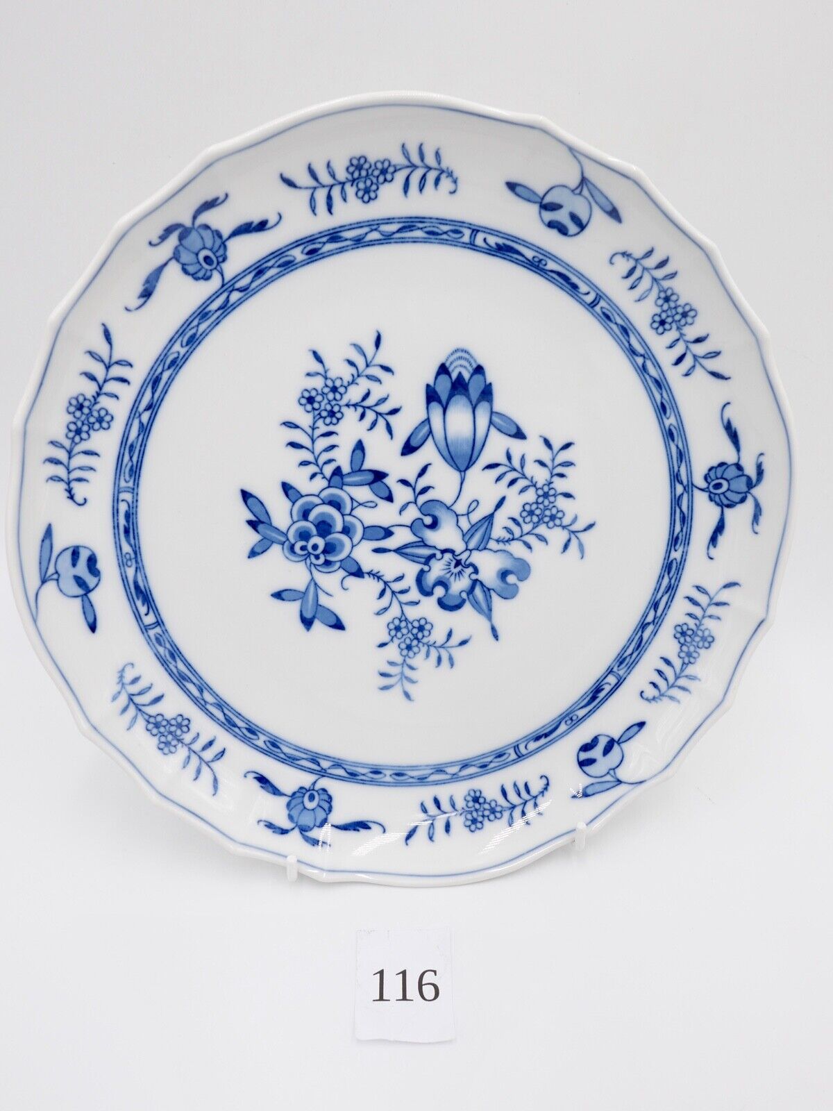 1970er Meissen 2. Wahl Zwiebelmuster 27 cm Wandteller Servierteller große Schale - Antikhandel-Stuttgart