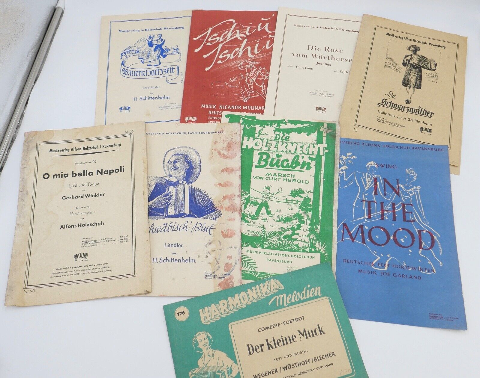 Alte Notenhefte Musikverlag Alfons Holzschuh Ravensburg & Hans Sikorski Hamburg - Antikhandel-Stuttgart