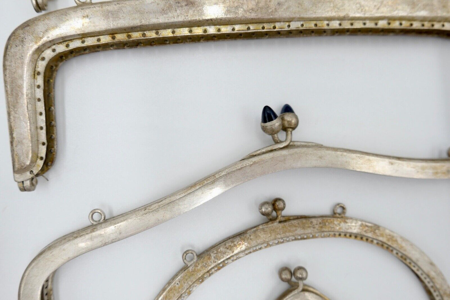 POSTEN alte Kettentasche Geldbeutel Geldbörse Täschchen Theaterasche NEU Alpacca - Antikhandel-Stuttgart