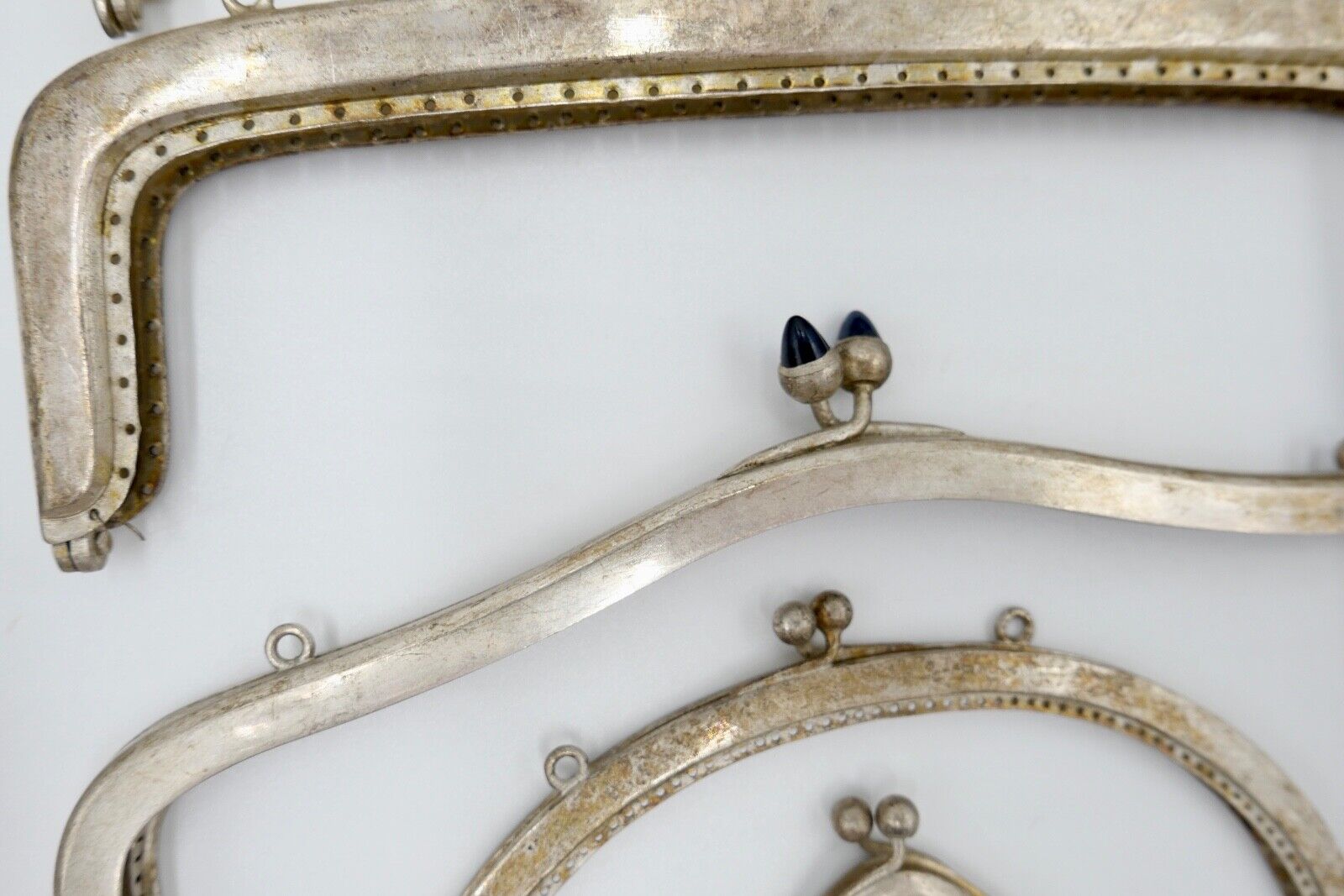 POSTEN alte Kettentasche Geldbeutel Geldbörse Täschchen Theaterasche NEU Alpacca - Antikhandel-Stuttgart