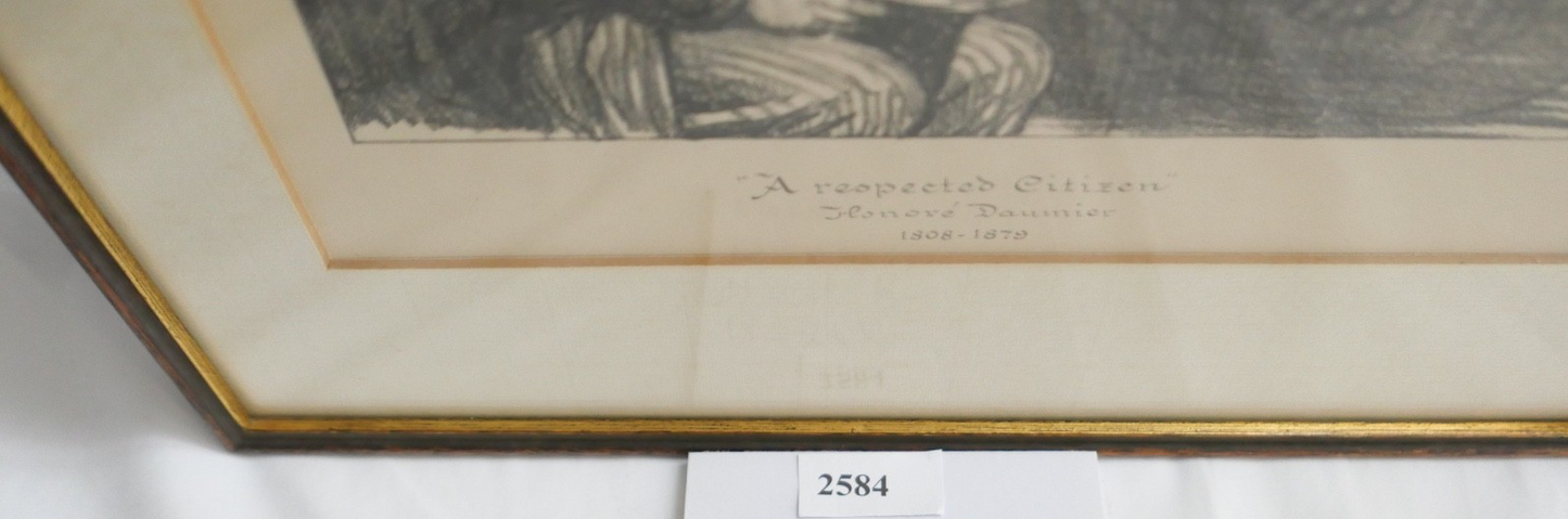 Honoré Daumier Lithographie A Respected Citizen (1845)