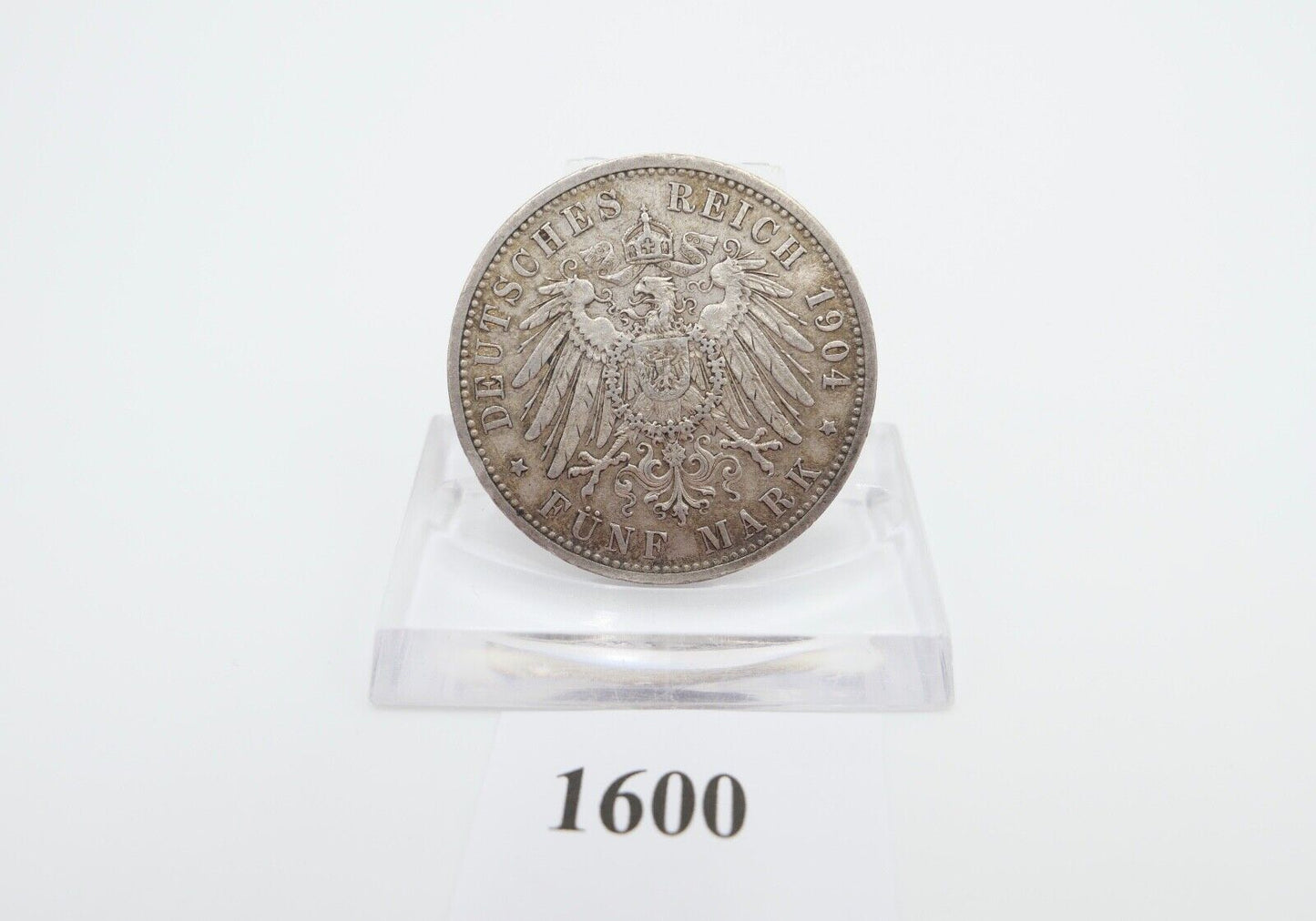 5 Mark Silbermünze Friedrich Großherzog von Baden 1907 G Jäger J.33 ss - vz - Antikhandel-Stuttgart