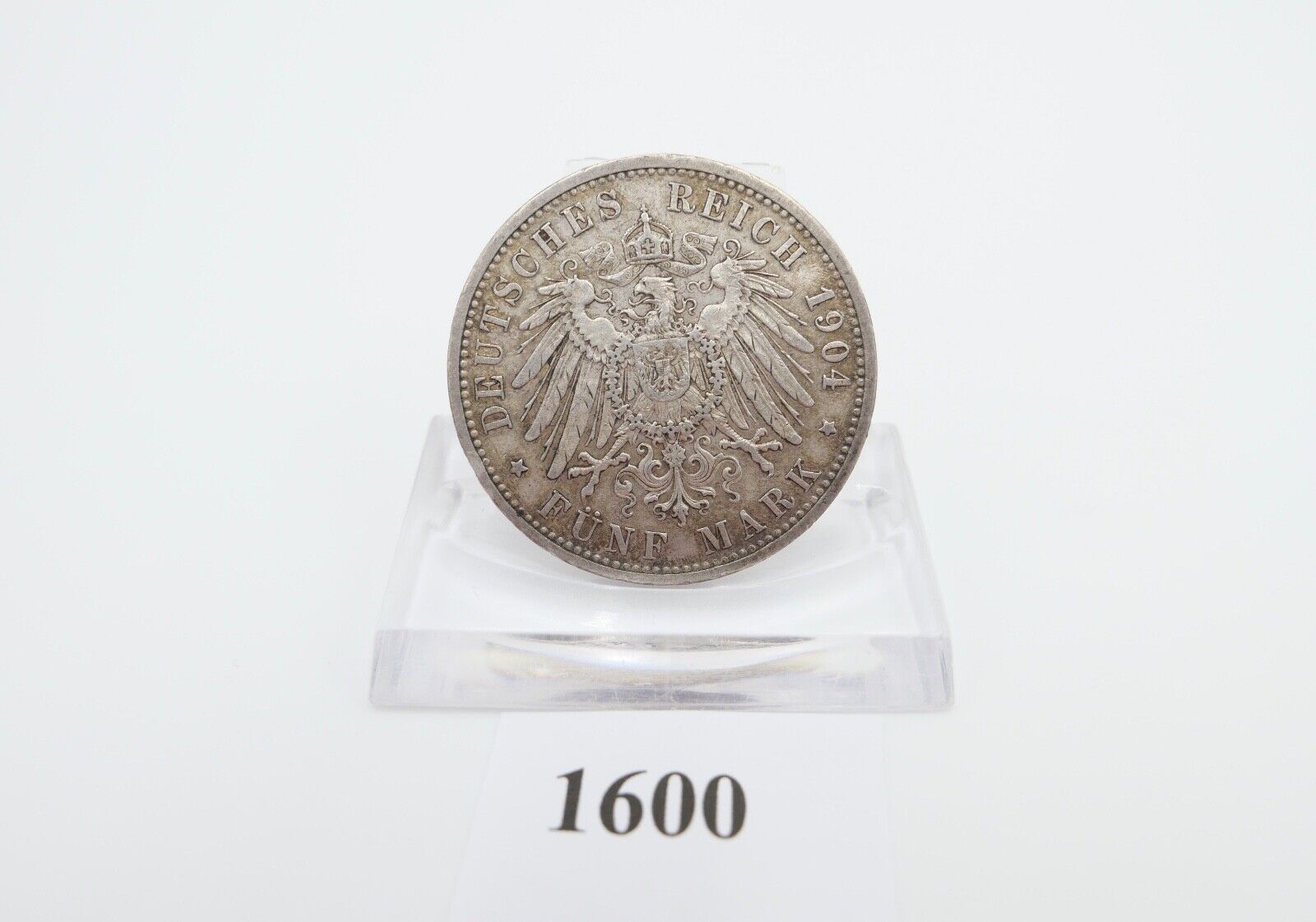 5 Mark Silbermünze Friedrich Großherzog von Baden 1907 G Jäger J.33 ss - vz - Antikhandel-Stuttgart