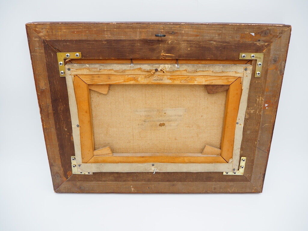 KARL RAUPP 1900 München " Magd holt Korn aus dem Schober " Öl Leinwand - Antikhandel-Stuttgart