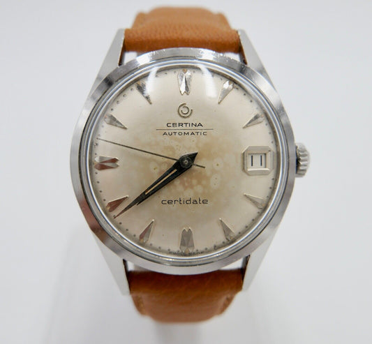 Certina Certidate Automatik Ref. 2852.1 Vintage 1960er Jahre Armbanduhr - Antikhandel-Stuttgart