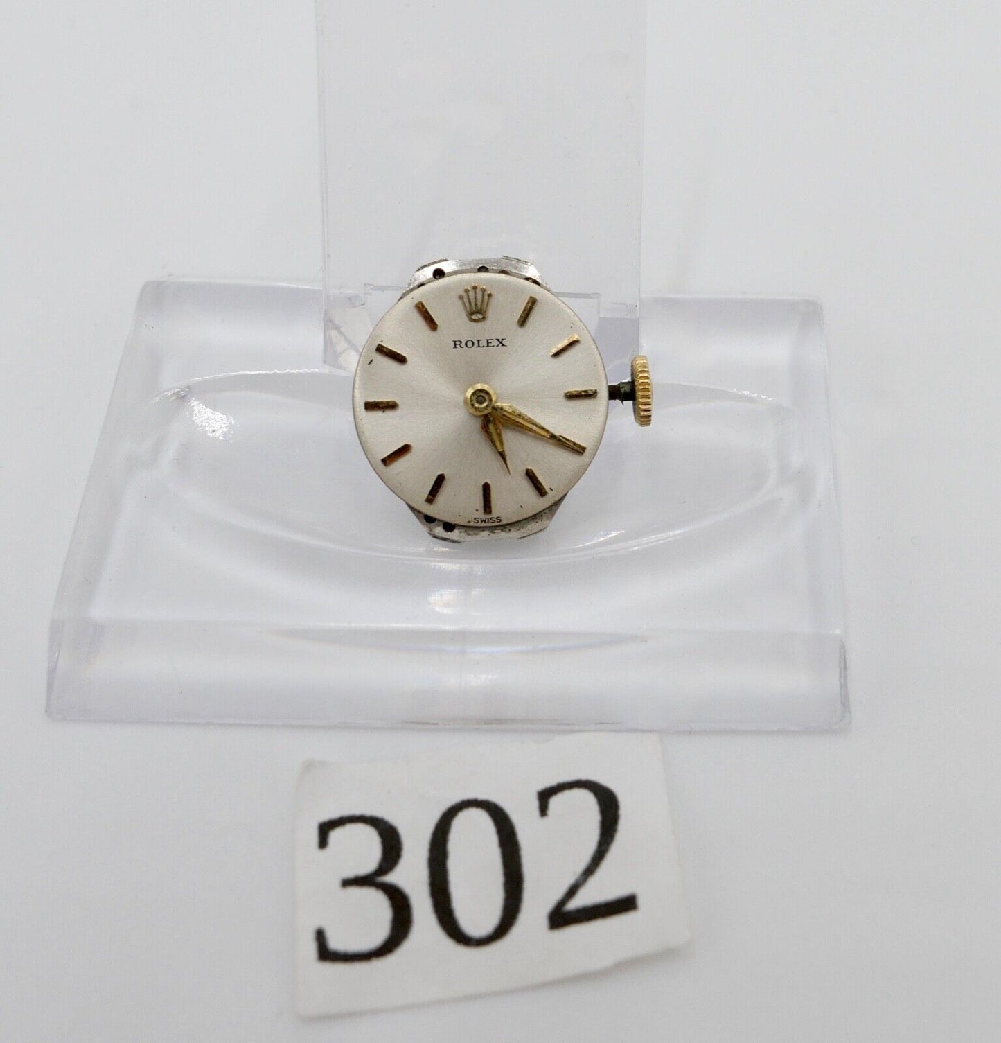 LÄUFT Rolex Precision Cal. 1310 Uhrwerk Ziffernblatt Zeiger Krone funktionsfähig - Antikhandel-Stuttgart