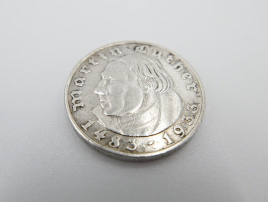 2 Reichsmark DRITTES REICH 450. Geburtstag von Martin Luther 1933 A J. Jäger 352 - Antikhandel-Stuttgart