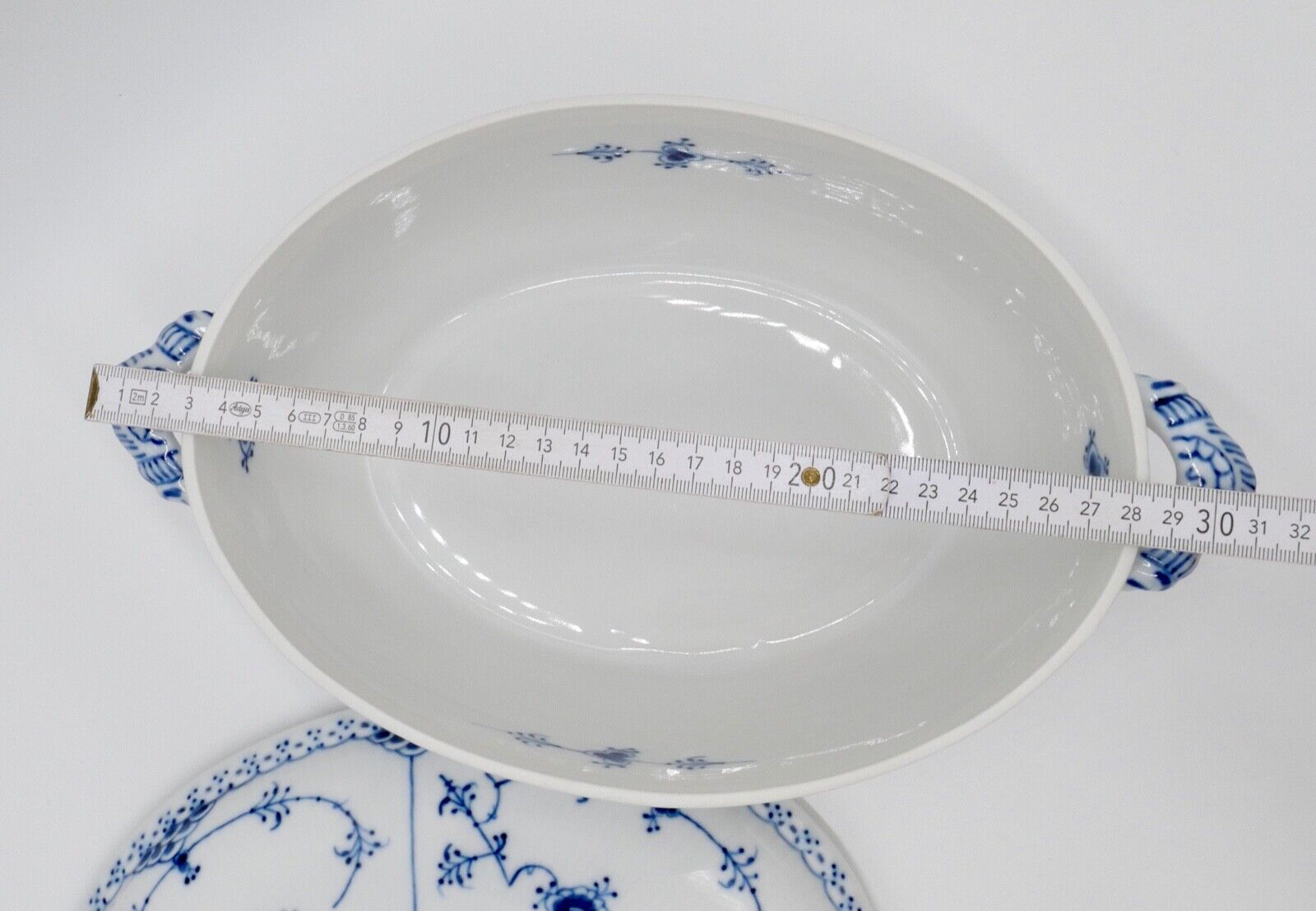 Royal Copenhagen 1. Wahl Suppenterrine Nr. 595-1109 Musselmalet halbspitze - Antikhandel-Stuttgart