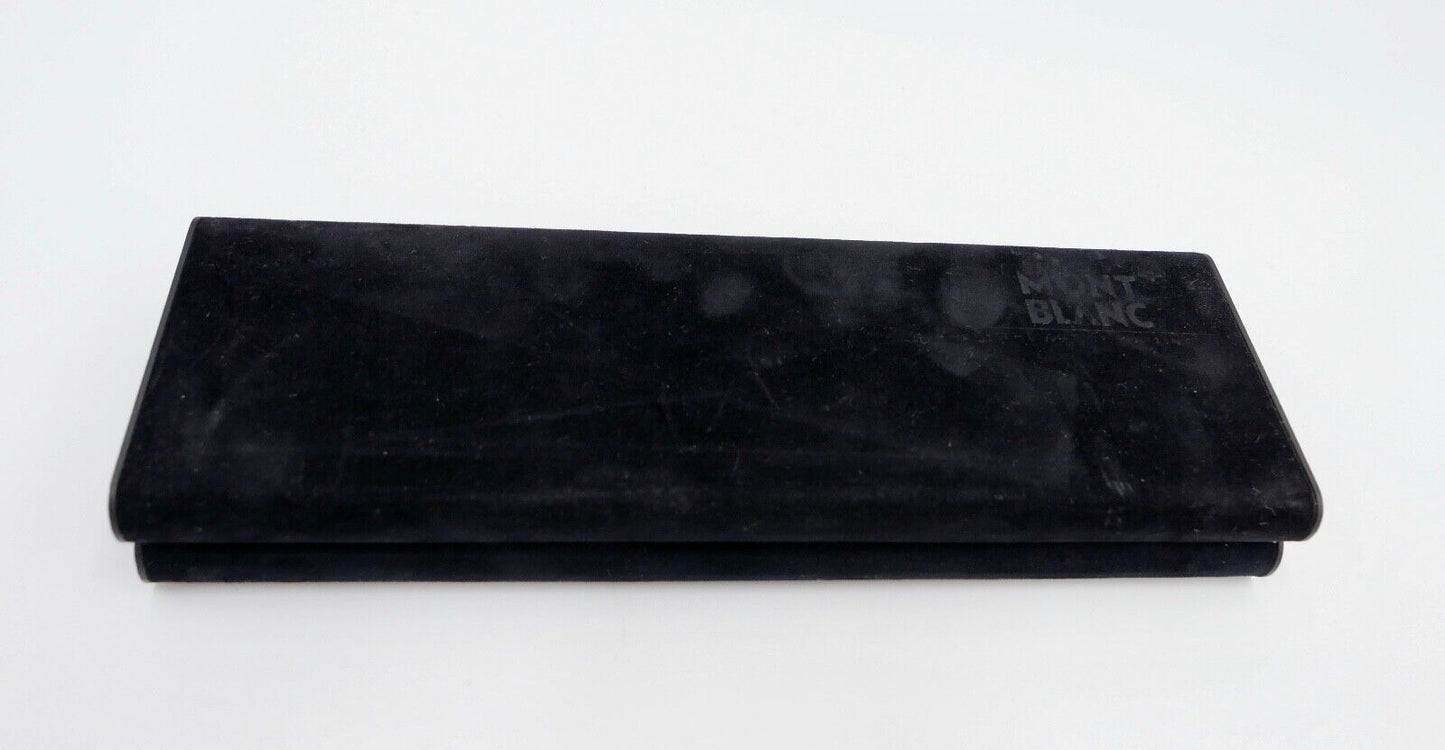 MONTBLANC schwarzes Samt Etui für drei Kugelschreiber / Stifte Garantiekarte - Antikhandel-Stuttgart