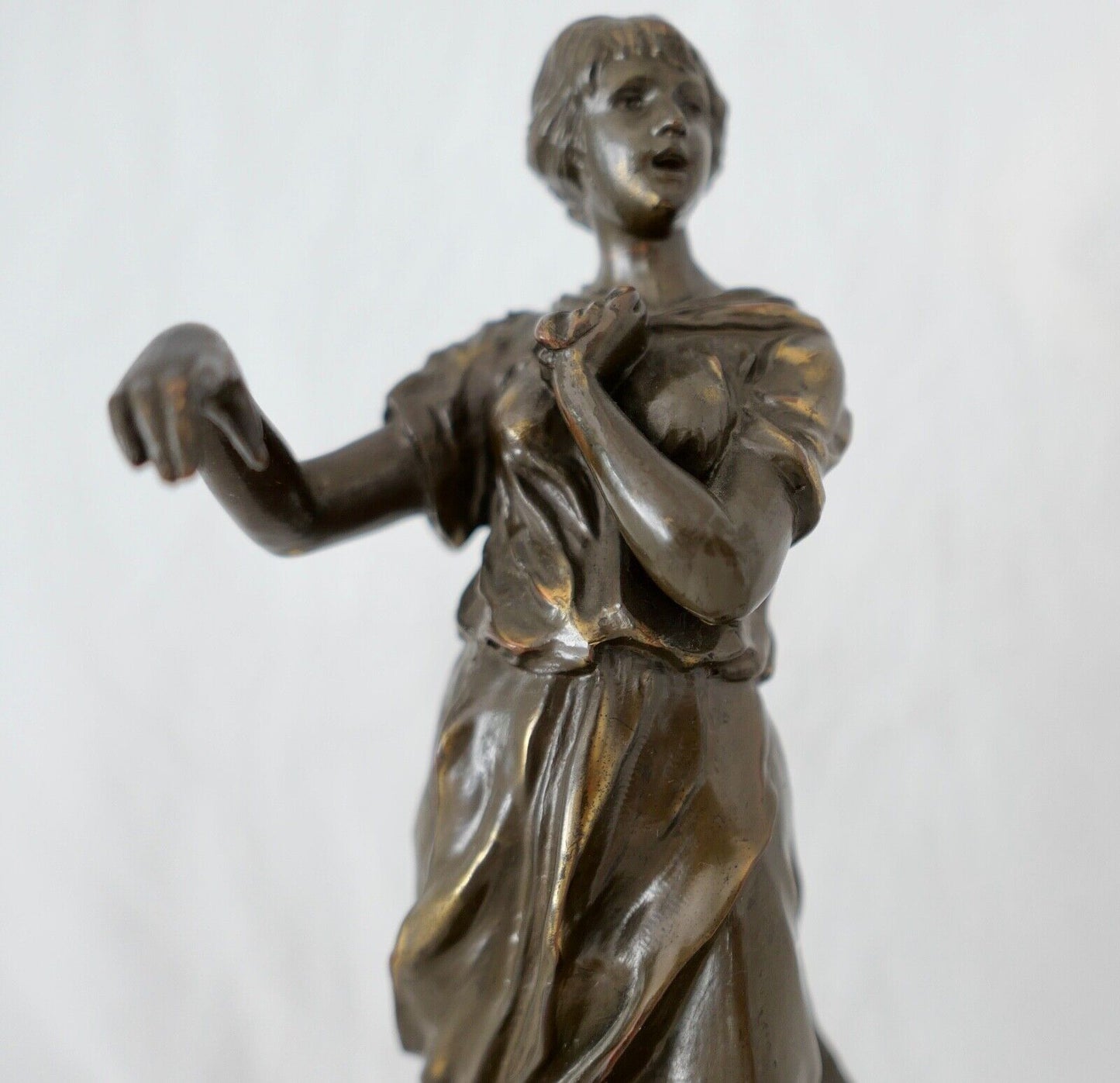 Jugendstil Bronze Figur Skulptur " M. Max Lindenberg " 25 cm um 1900 - Antikhandel-Stuttgart