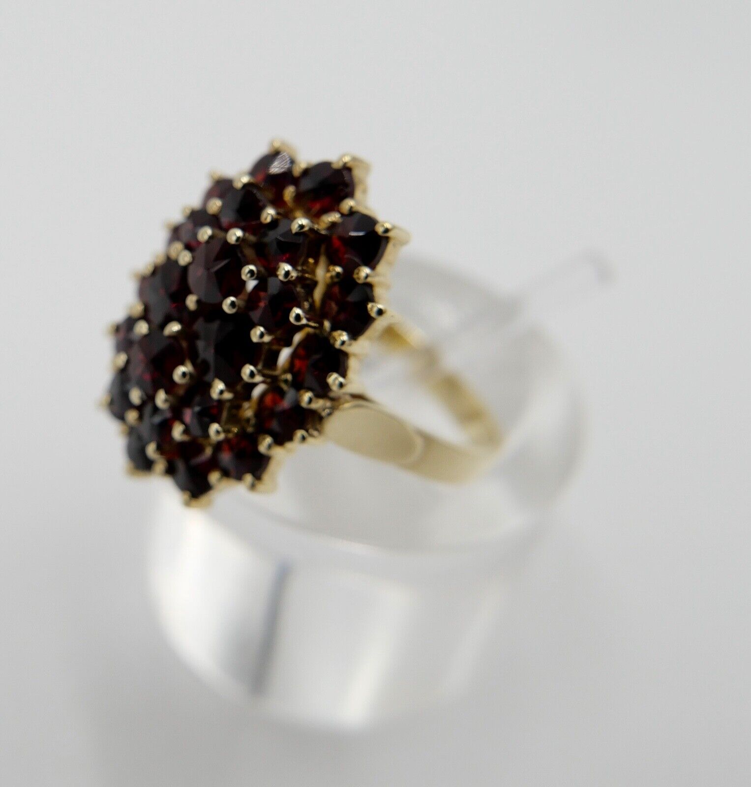 1980er Jahre Ring Böhmen Grant Gold 585 14K - Antikhandel-Stuttgart