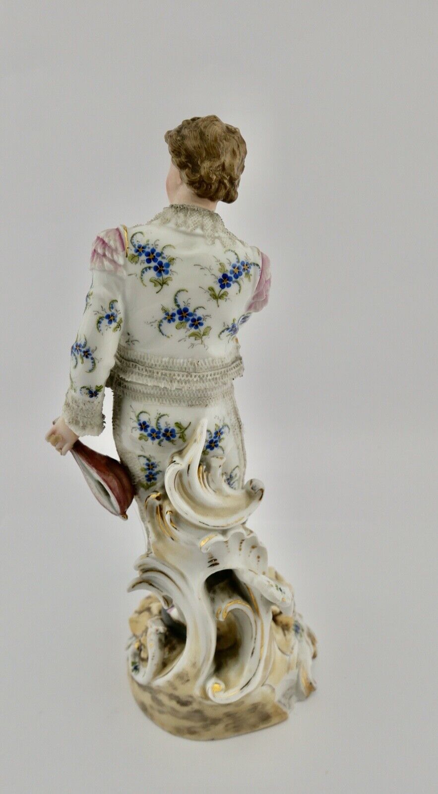 Volkstedt Richard Eckert & co Porzellan Figur 1894 - 1900 galanter Jüngling - Antikhandel-Stuttgart