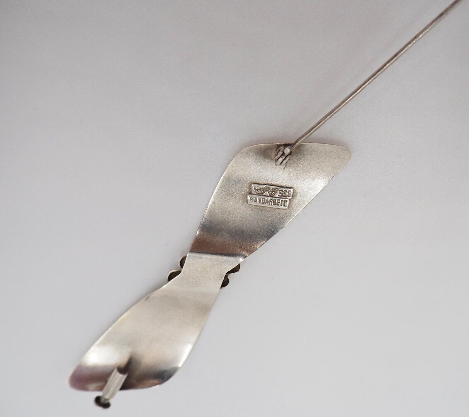 JUGENDSTIL Brosche Schleife Silber 835 Handarbeit TEKA Theodor Klotz Pforzheim - Antikhandel-Stuttgart