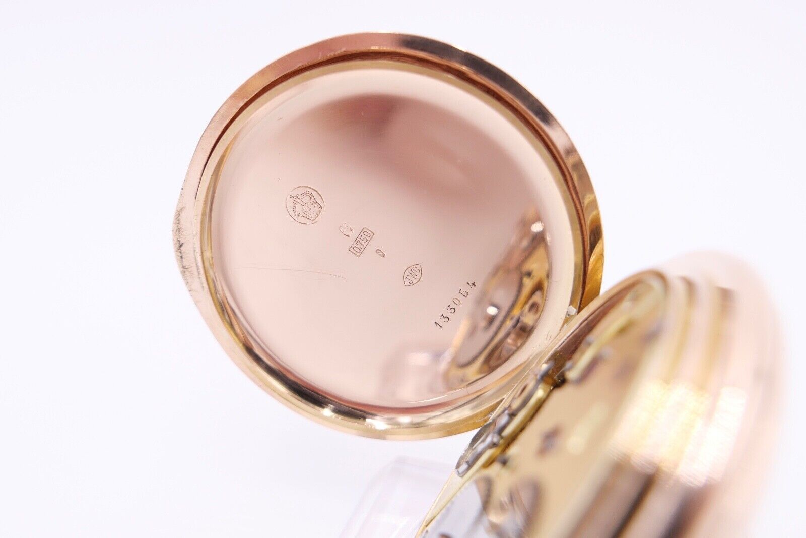 IWC Taschenuhr 750 / 18K GOLD 51mm 1894 / 1895 SW WS Savonette 2 Zeitzonen - Antikhandel-Stuttgart