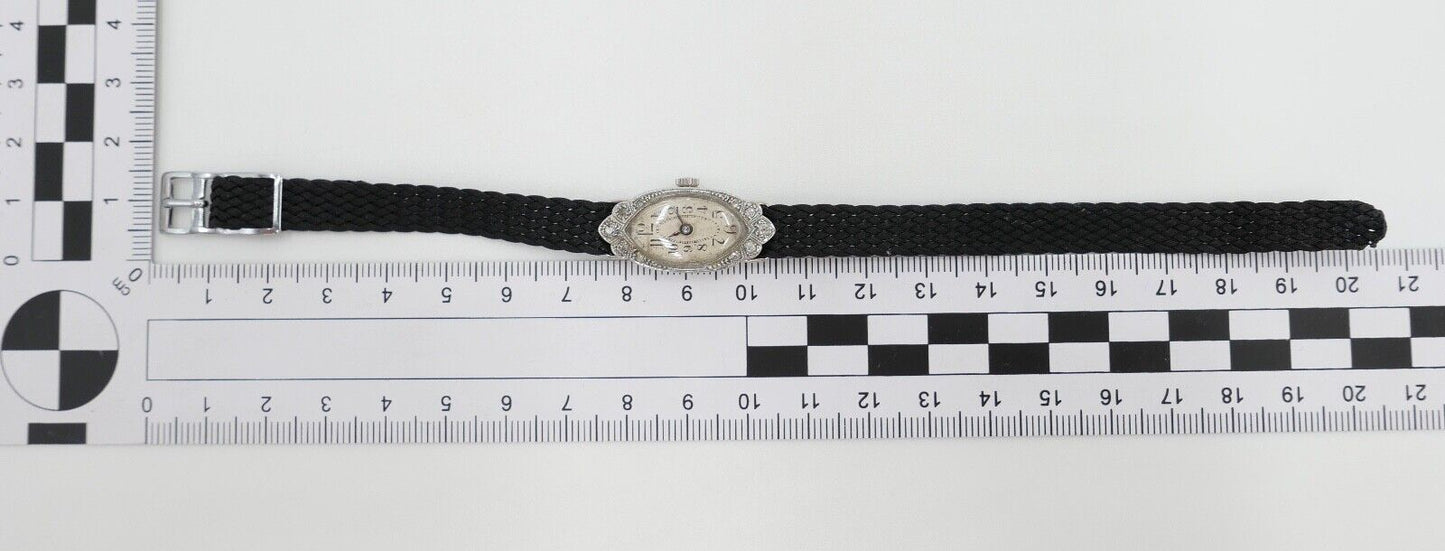 ART DECO Damenuhr 750 / 18K Gold 1920-30er Jahre mit 8 Diamanten 0,20 Ct AS 976 - Antikhandel-Stuttgart