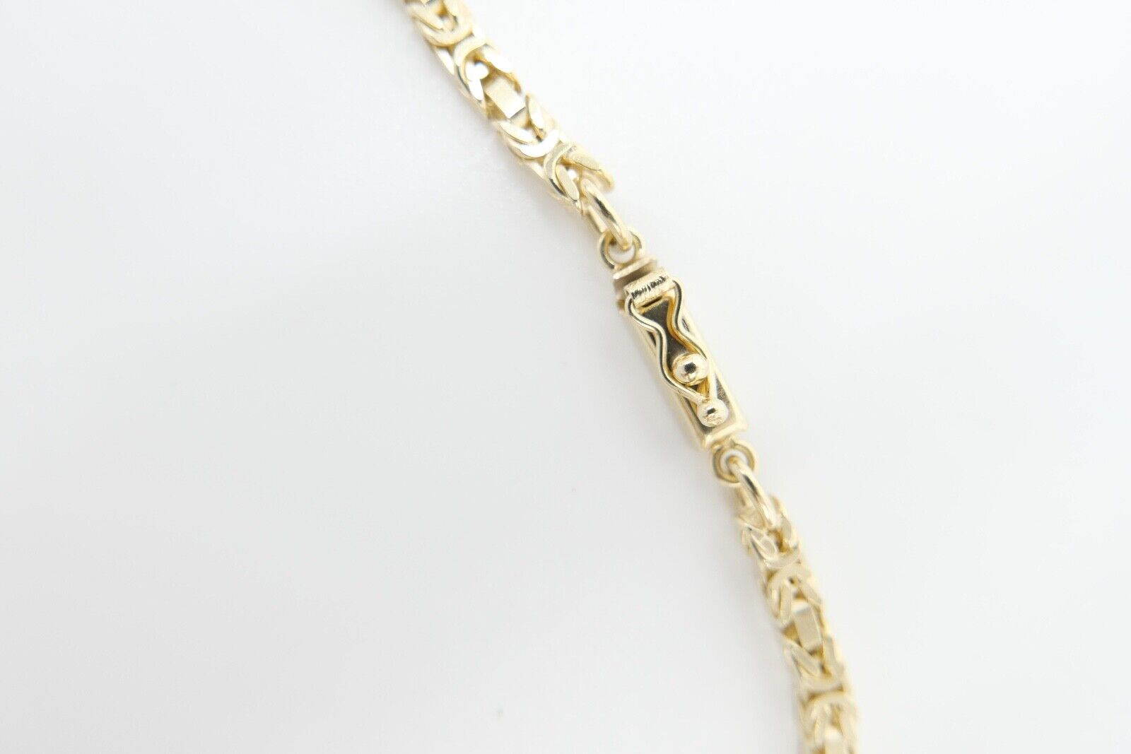 80er Jahre dicke Königskette Gold 585 / 14K Kastenschloss Brav Unoaerre - Antikhandel-Stuttgart