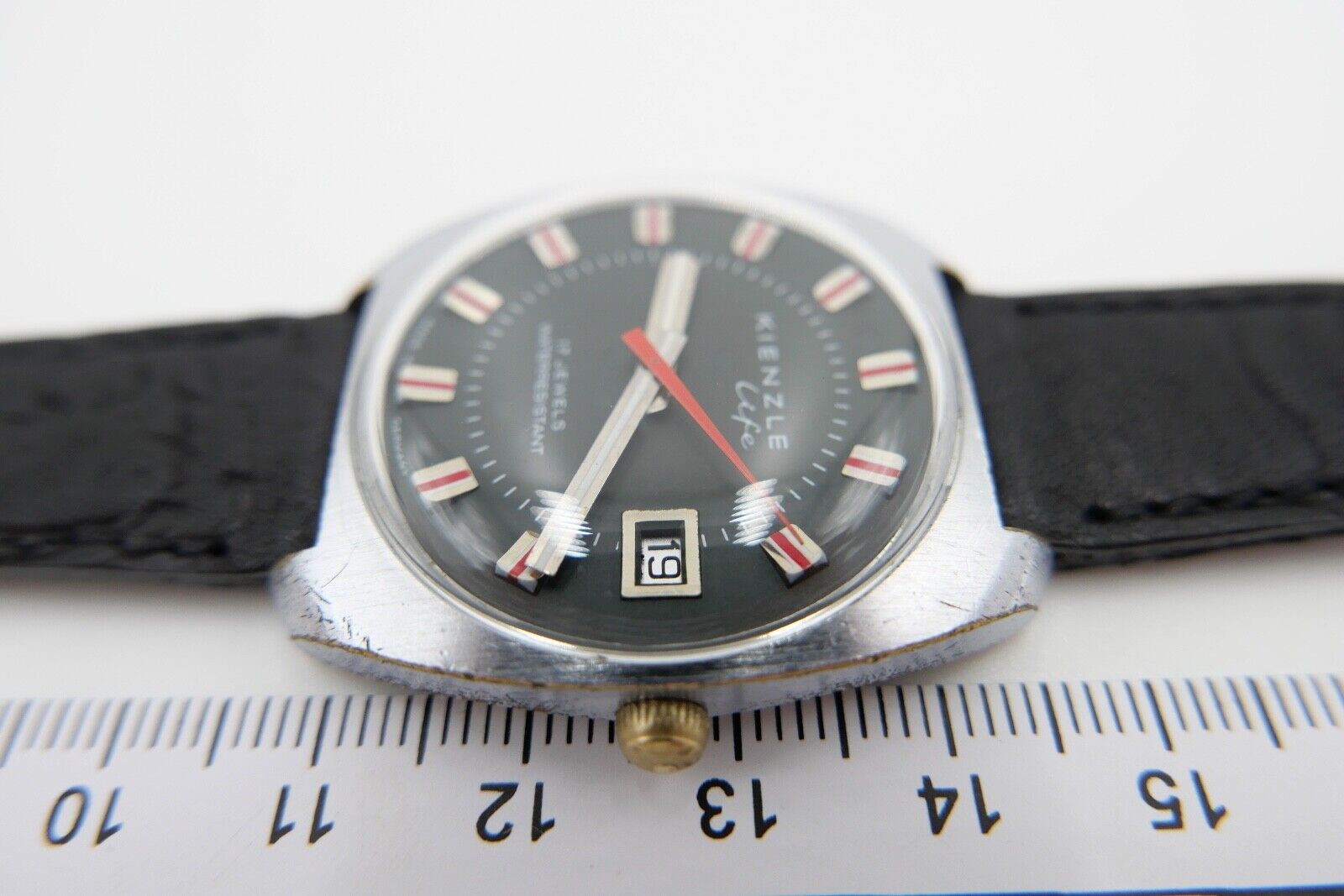 alte " KIENZLE LIFE " Armbanduhr Handaufzug Herren Cl. 21600 / 7425 INT - Antikhandel-Stuttgart