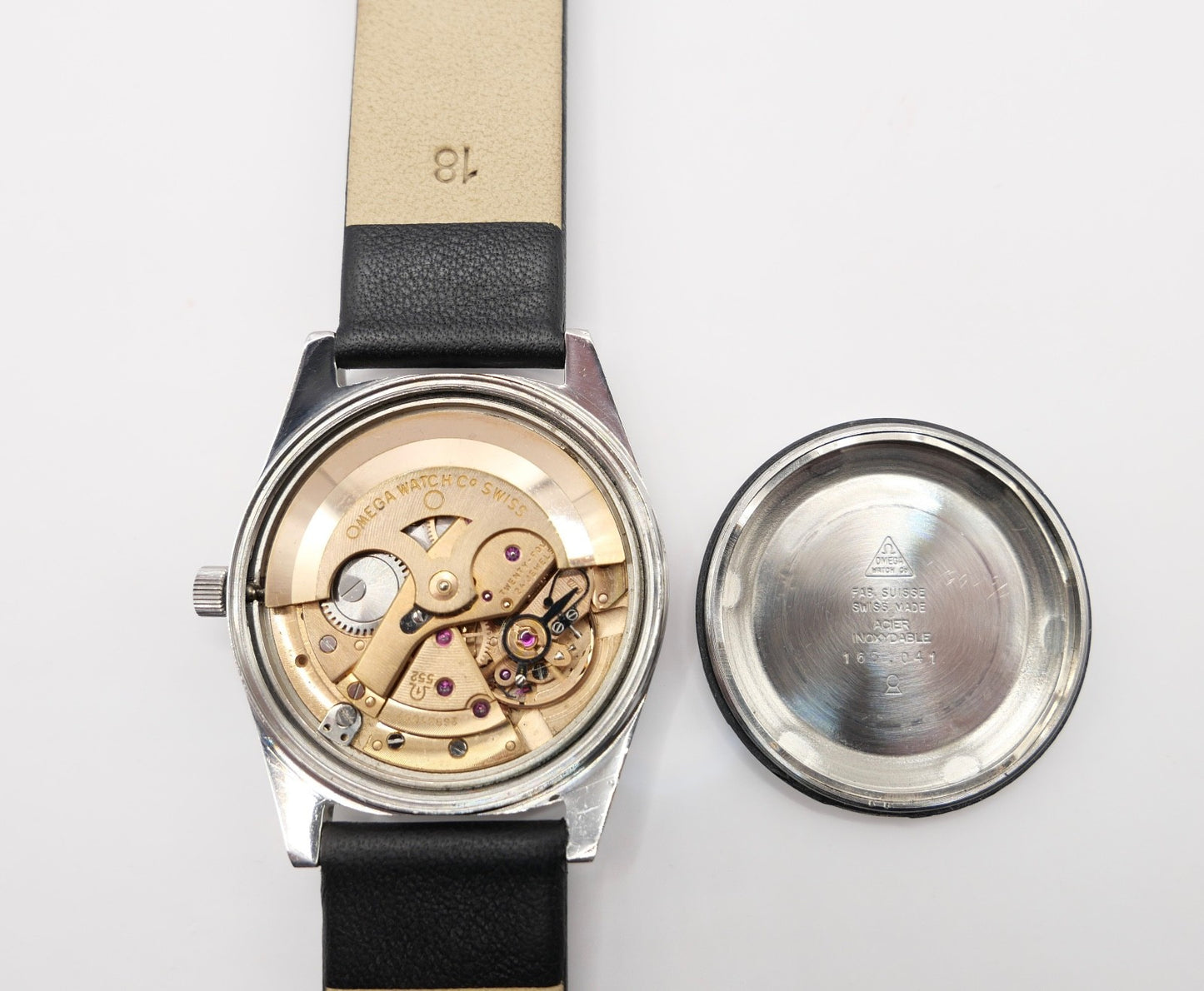 1950er Omega Geneve Cal. 552 Herren Armbanduhr Automatik Ref. 165.041