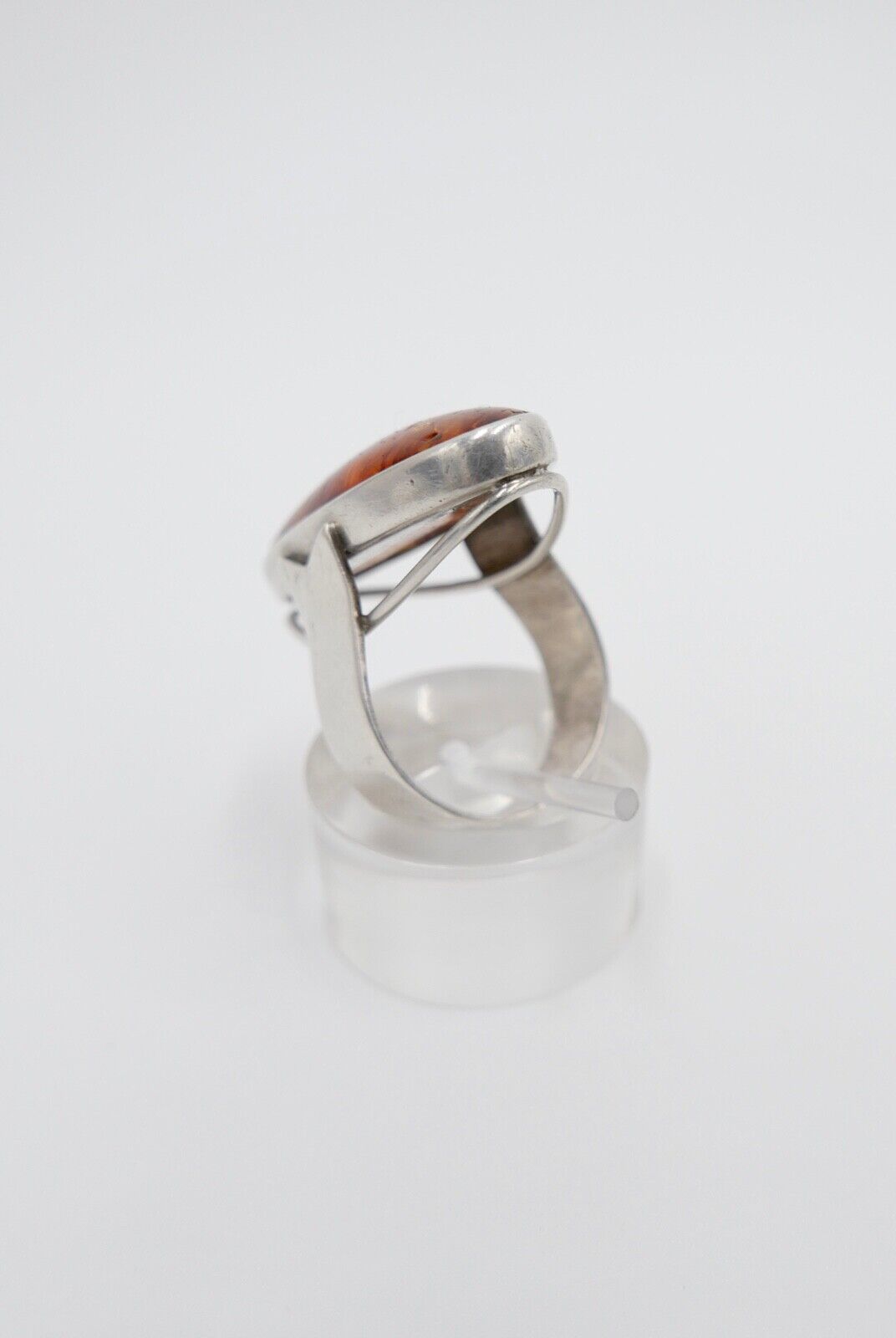 Art Deco FISCHLAND Bernstein Gr. 62 Ring 6,2 gr silber 835 vintage silver - Antikhandel-Stuttgart