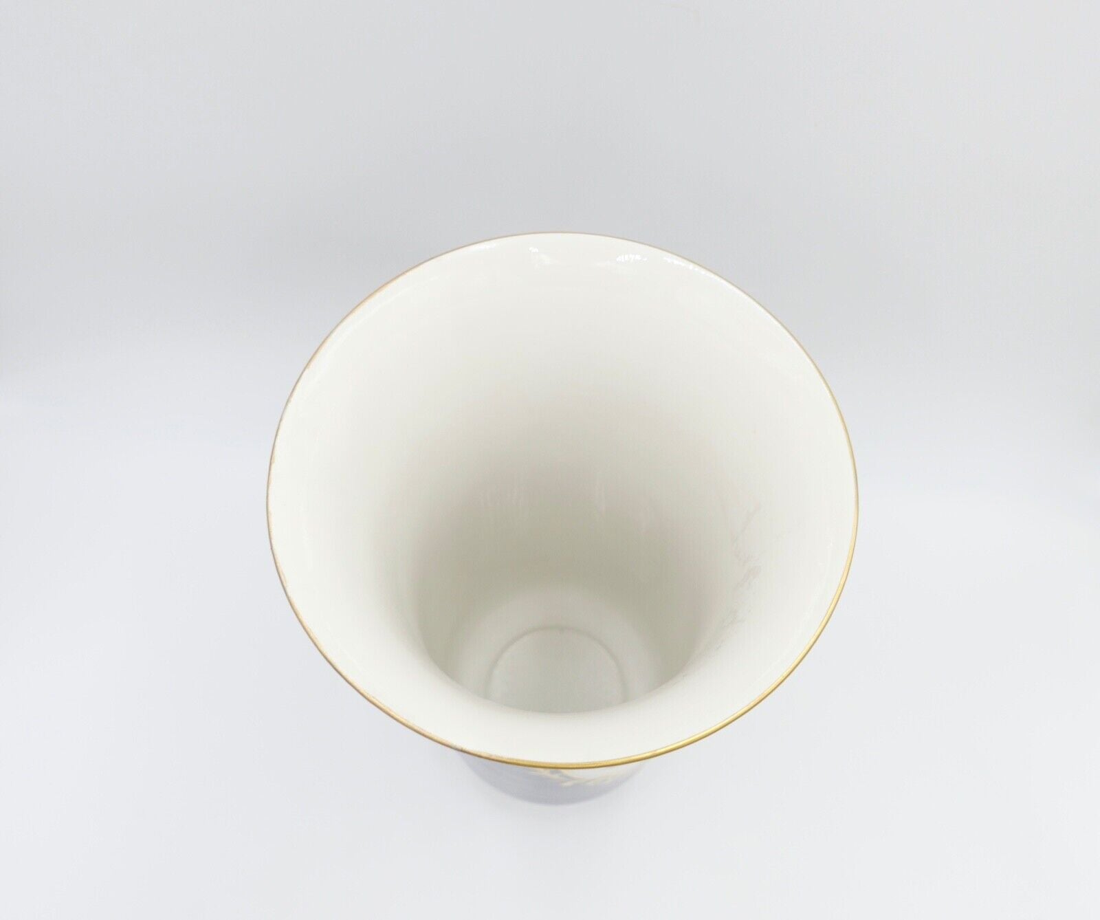 Meissen 342a / 28 große Vase 35,5cm kobaltblau mit Blumenbuket Gold - Antikhandel-Stuttgart