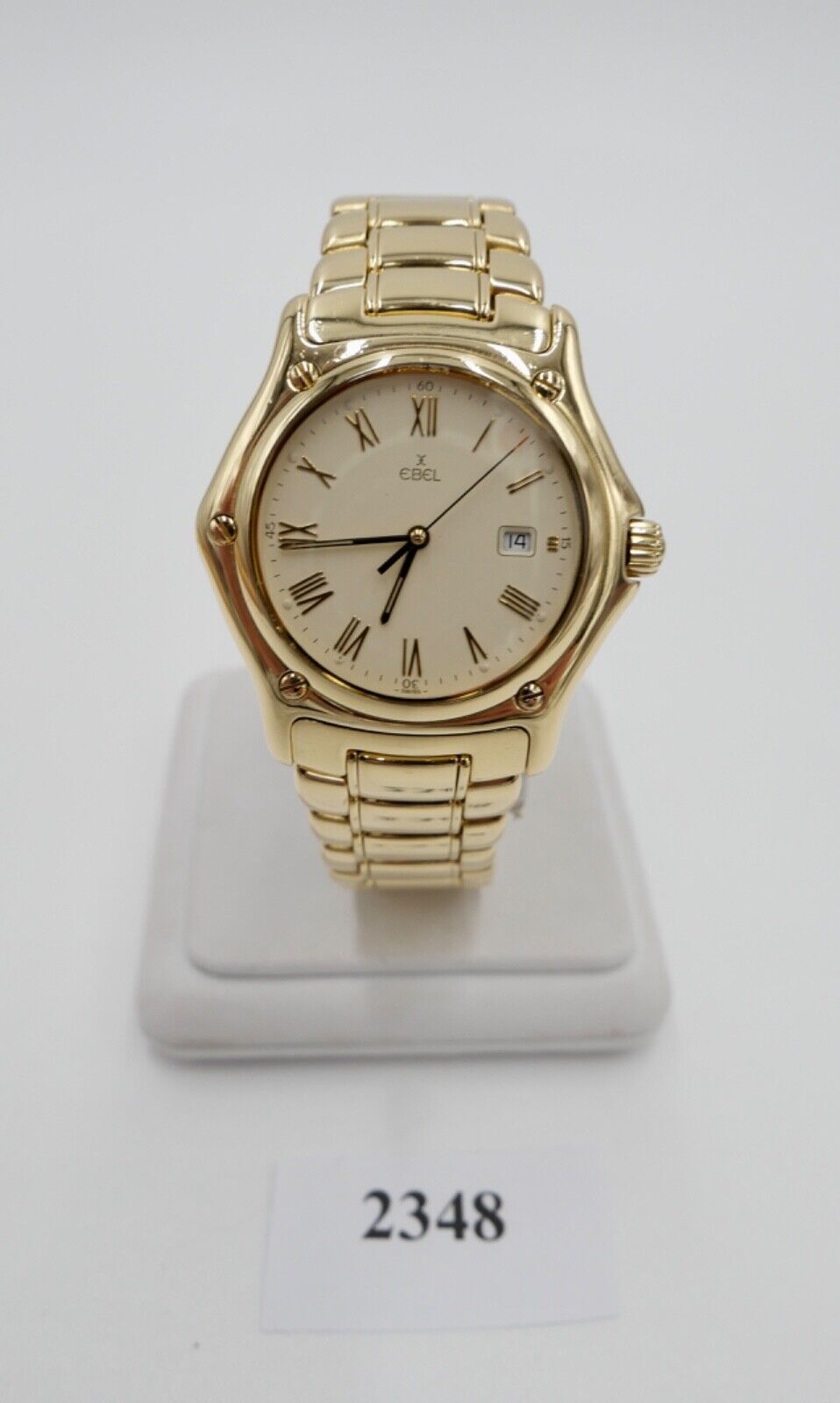 EBEL 1911 Herren Damen Unisex Uhr 750 18K Vollgold 139,9 Gramm Ø 35mm Ref 887902 - Antikhandel-Stuttgart