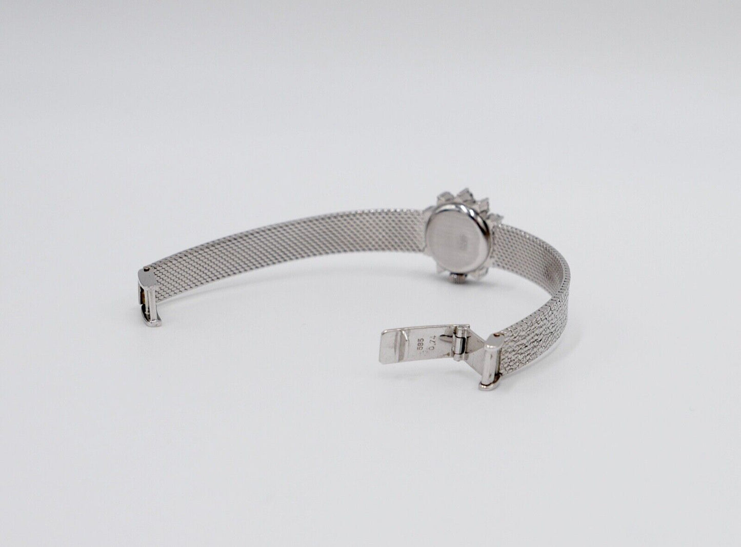 1980er Handaufzug OEBRA Damen Uhr Weißgold 585 mit Brillanten 0,74 Ct VVS if F - Antikhandel-Stuttgart