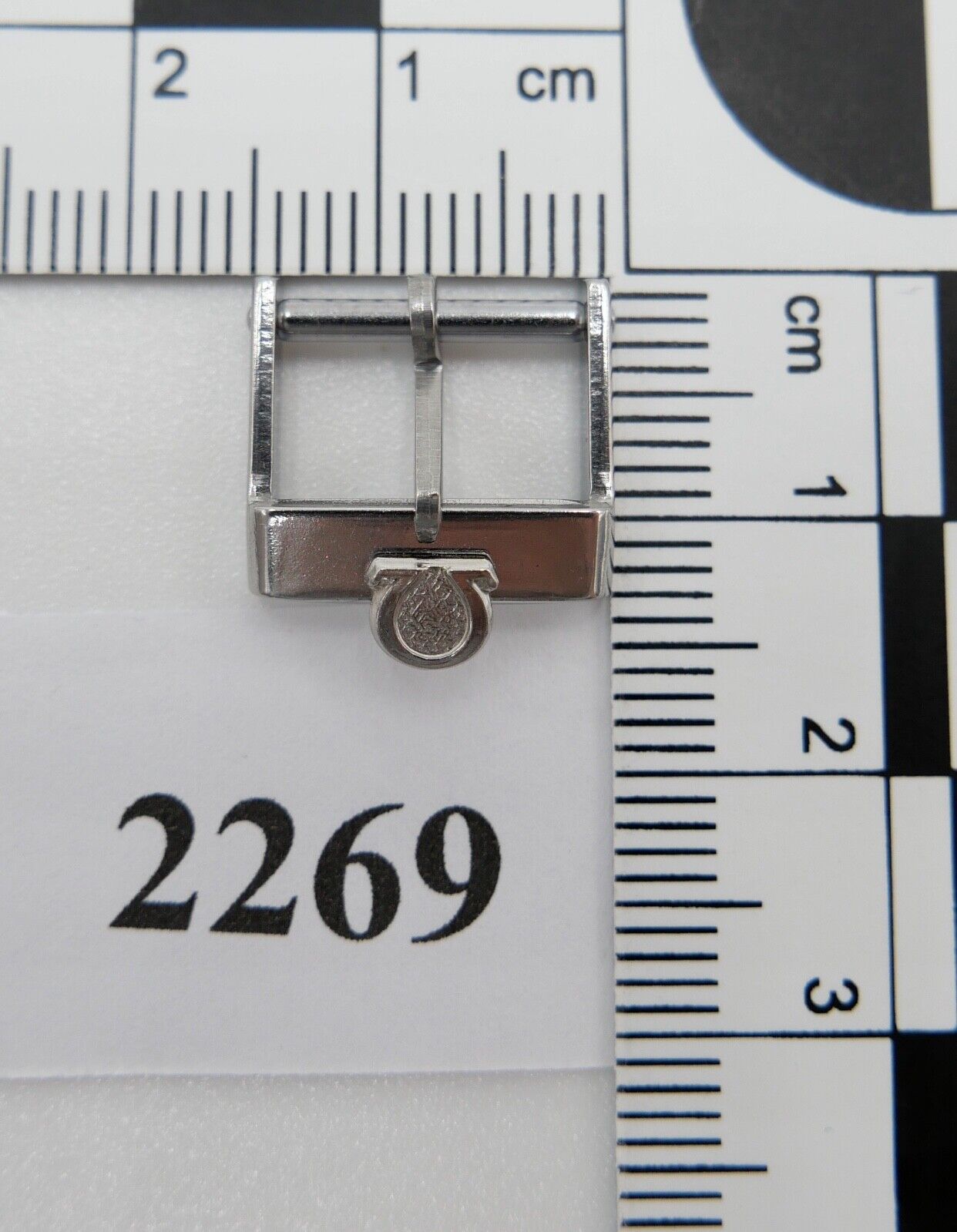 ORIGINAL alte OMEGA Dornschließe EDELSTAHL Armbanduhr 12mm CLASP BUCKLE - Antikhandel-Stuttgart