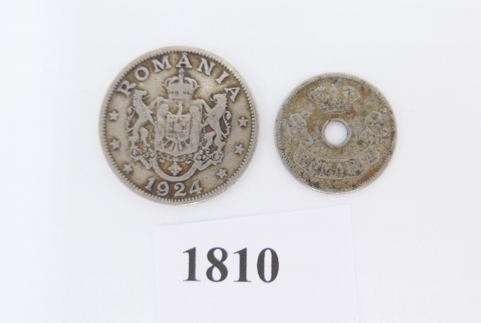 Konvolut LOT Rumänien 5 Bani 1905 und 2 Lei 1924 - Antikhandel-Stuttgart