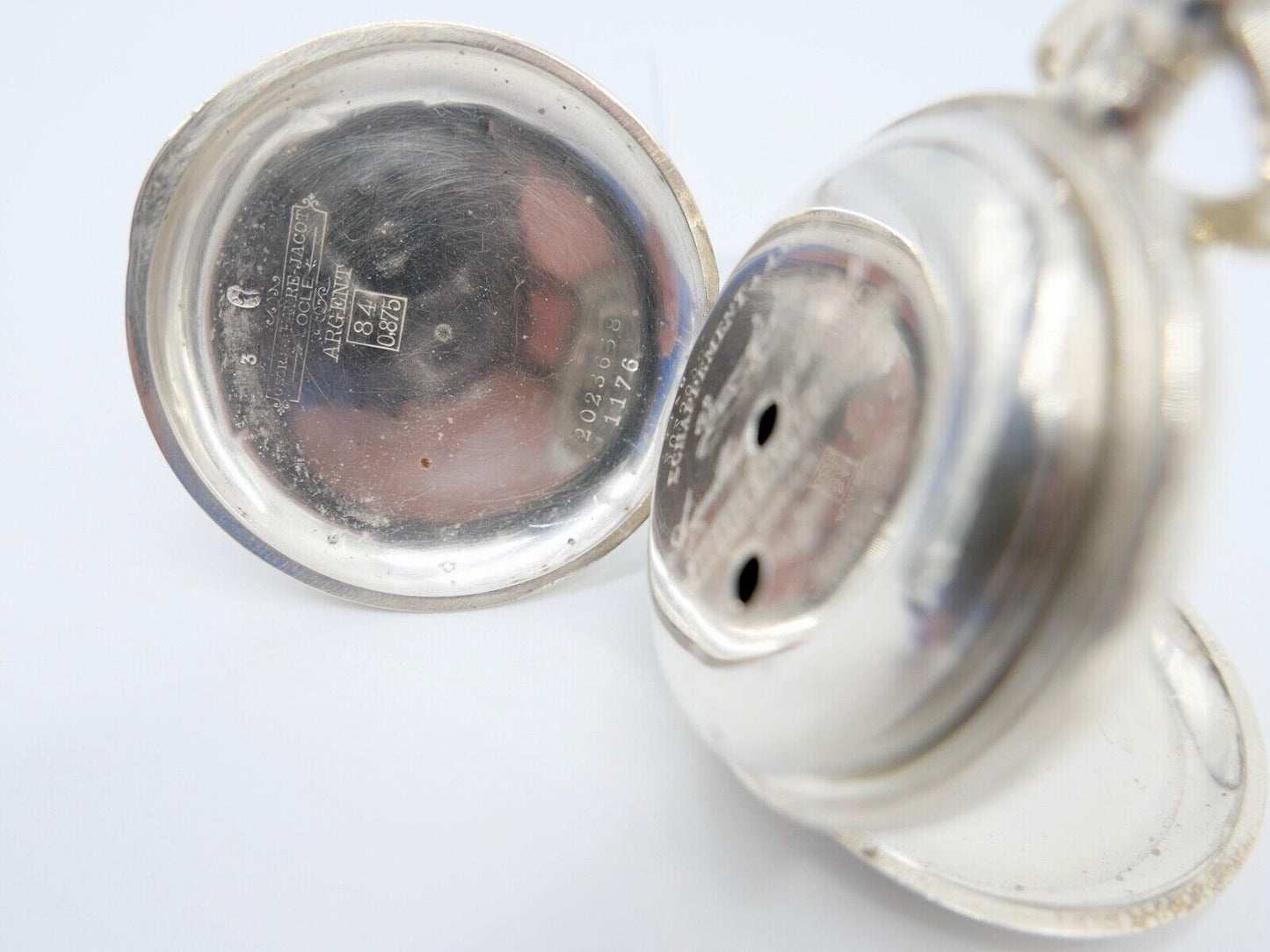 Georges FAVRE JACOT Locle SAVONETTE Taschenuhr Silber 875 - Antikhandel-Stuttgart