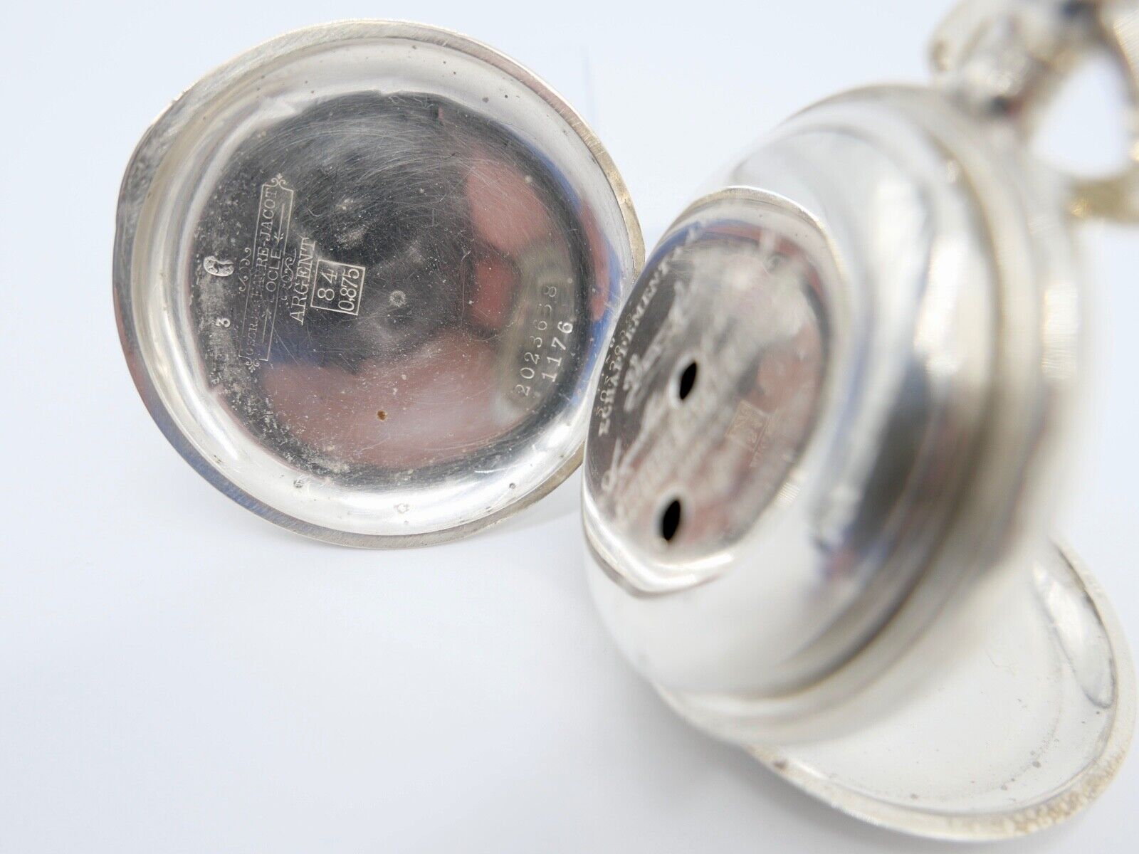 Georges FAVRE JACOT Locle SAVONETTE Taschenuhr Silber 875 - Antikhandel-Stuttgart