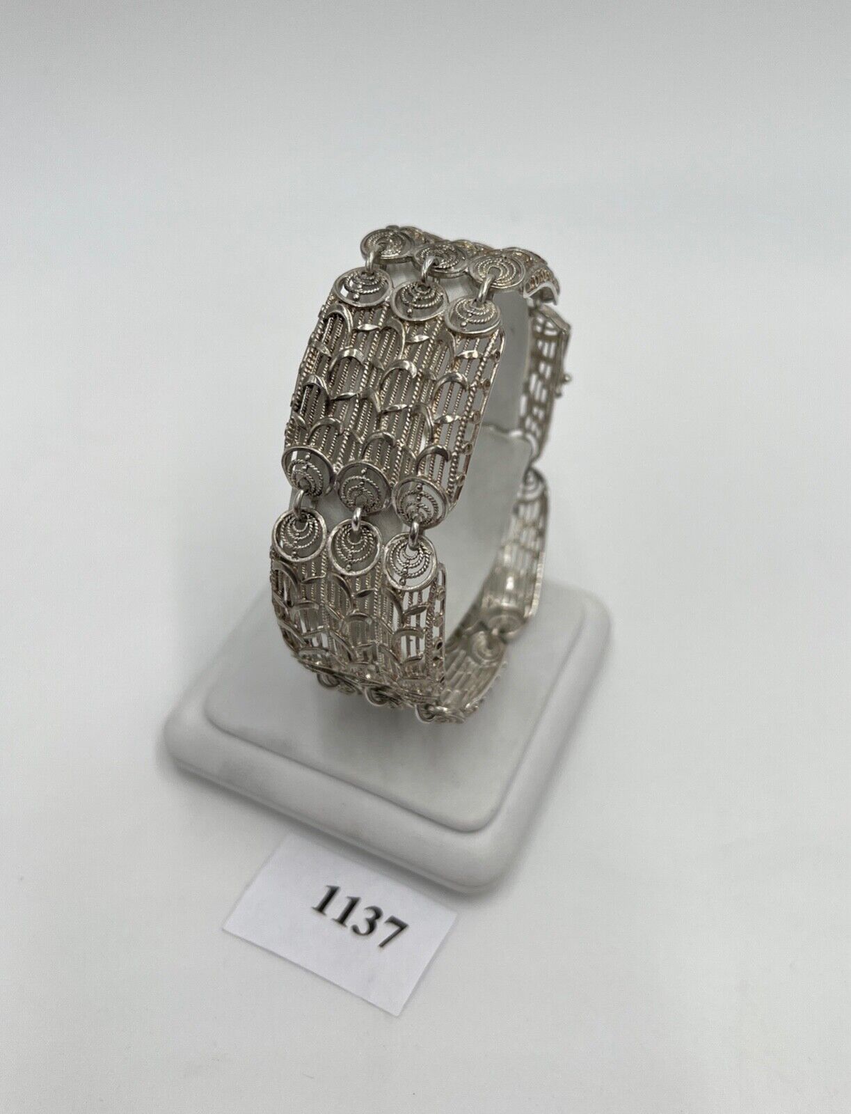 vintage Armband Silber 800 NW Gliederarmband Glieder 32 gr - Antikhandel-Stuttgart