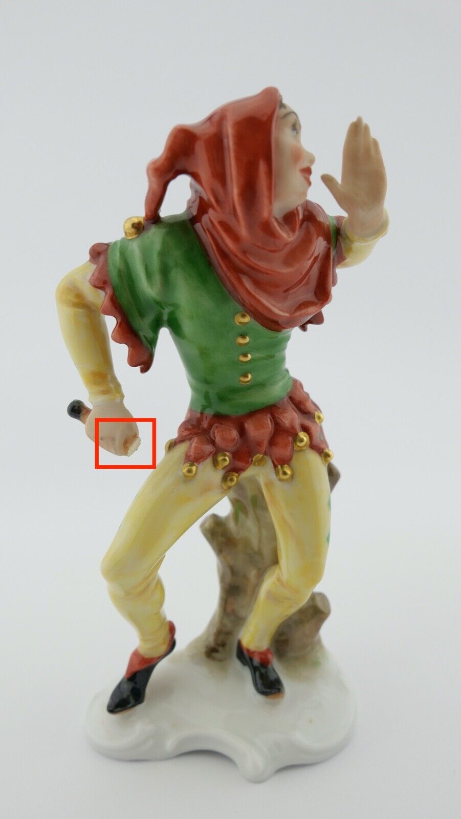 Rosenthal Figur Harlekin Clown Narr Porzellan ModNr. 5314 selten 14cm Forster - Antikhandel-Stuttgart