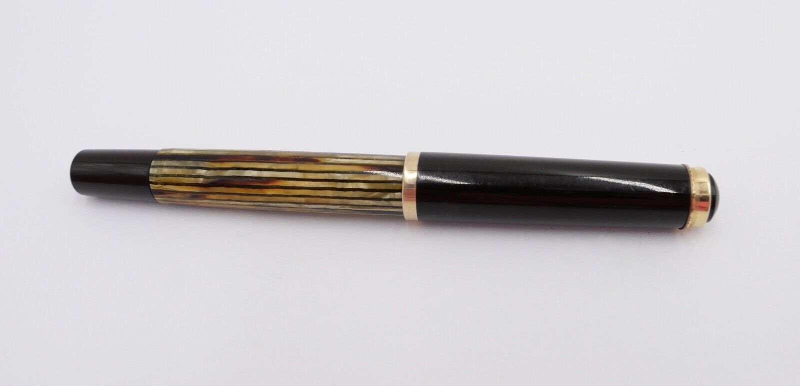 PELIKAN 400 Füller 585 / 14Ct Goldfeder E Kolbenfüller Schildpatt OM - Antikhandel-Stuttgart