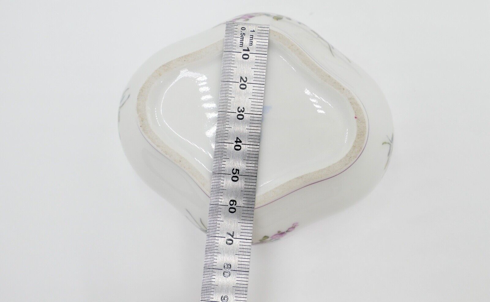 Sächsische Porzellanmanufaktur Dresden Deckeldose Bonboniere Porzellan Rose - Antikhandel-Stuttgart