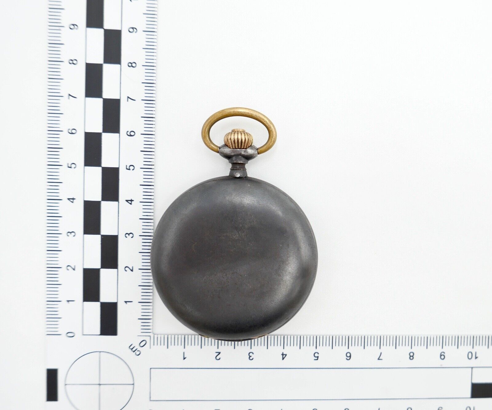 Antike Taschenuhr TAVANNES Ø 48 mm Emaille Zifferblatt - Antikhandel-Stuttgart